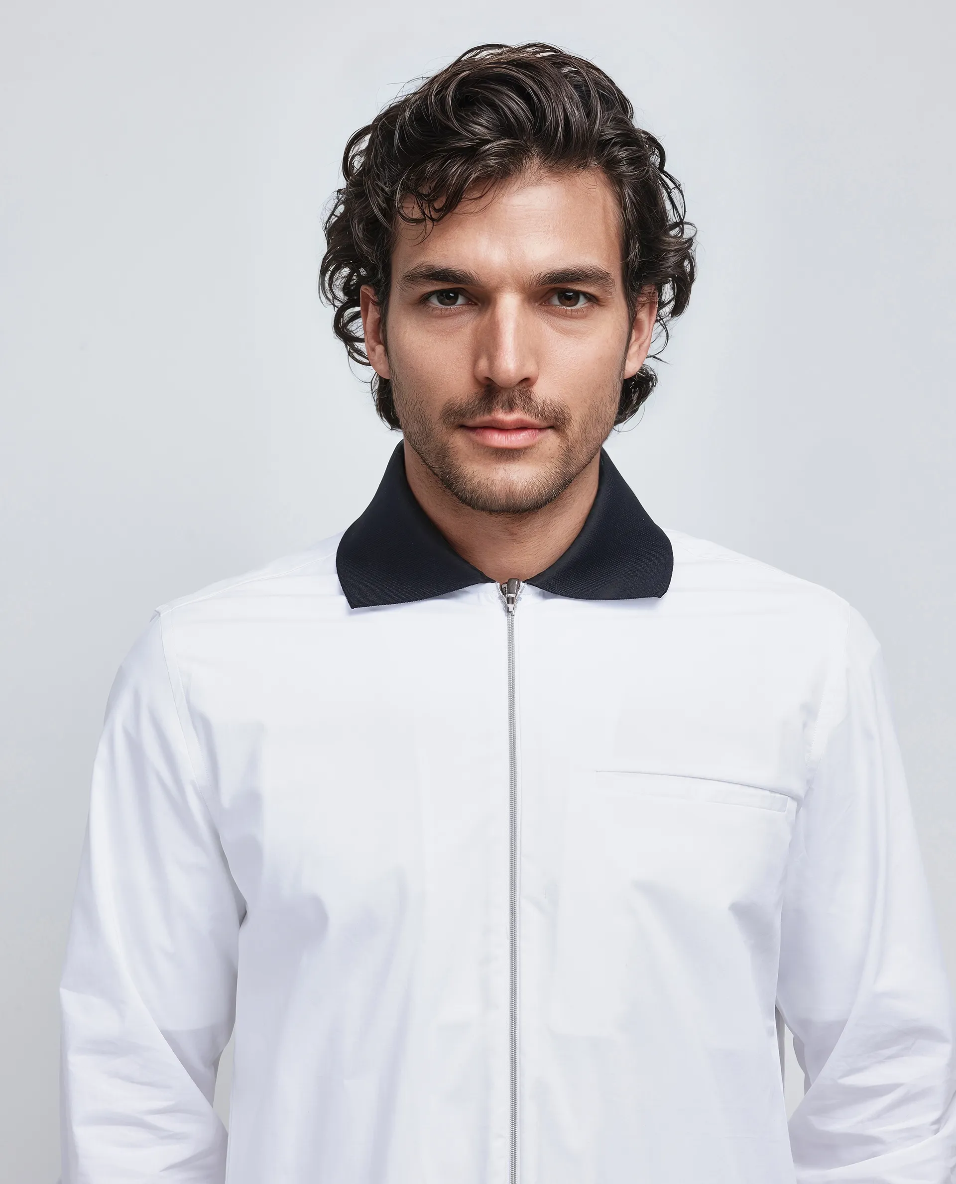 Rare Rabbit Men's Kax White Cotton Plain Relaxed Fit Full Sleeve Collared Shirt - Image 4