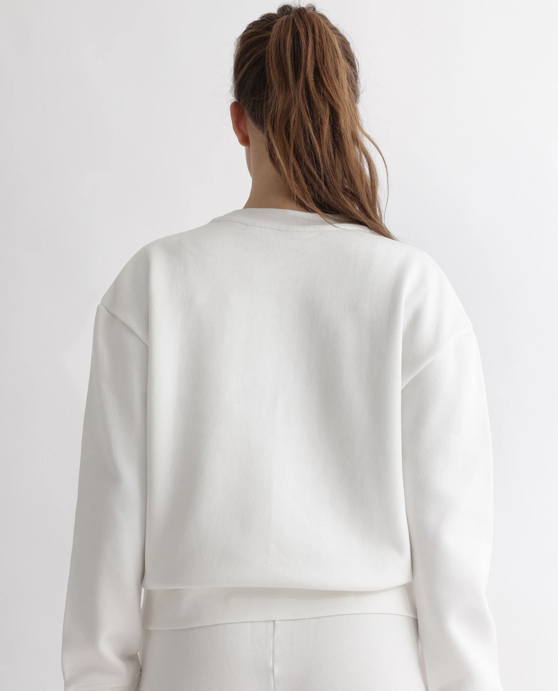 Rareism Women's Keith Off White Polyester Blend Crew Neck Graphic Print Relaxed Fit Sweatshirt - Image 14