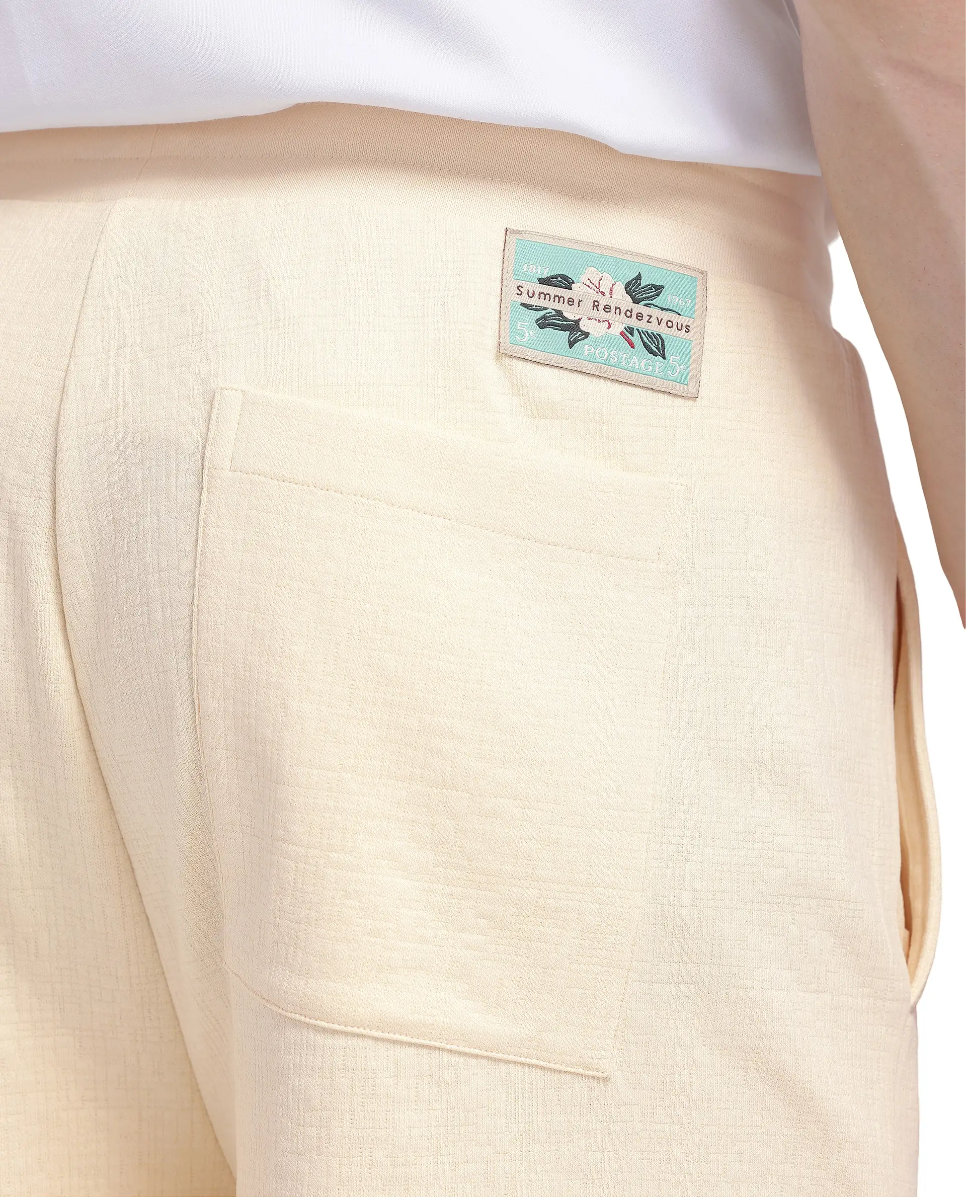 Rare Rabbit Men's Kelor Pastel Yellow Cotton Blend Plain Regular Fit Shorts - Image 10