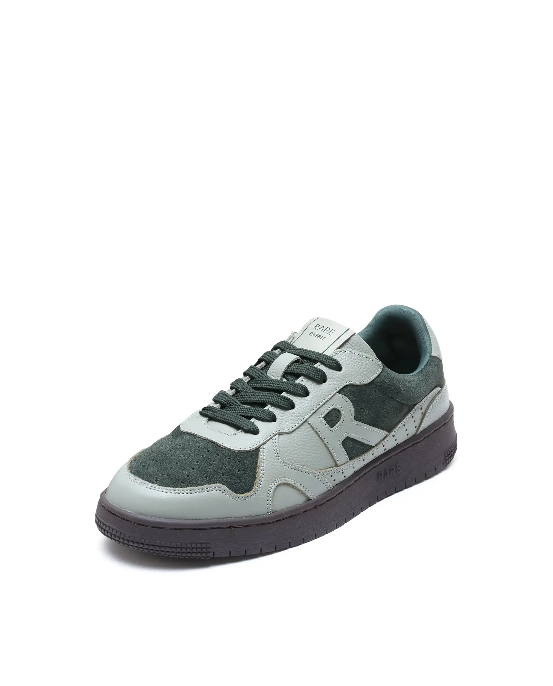 Rare Rabbit Men's Kelp Green Micro Fiber Leather Sneaker - Image 7