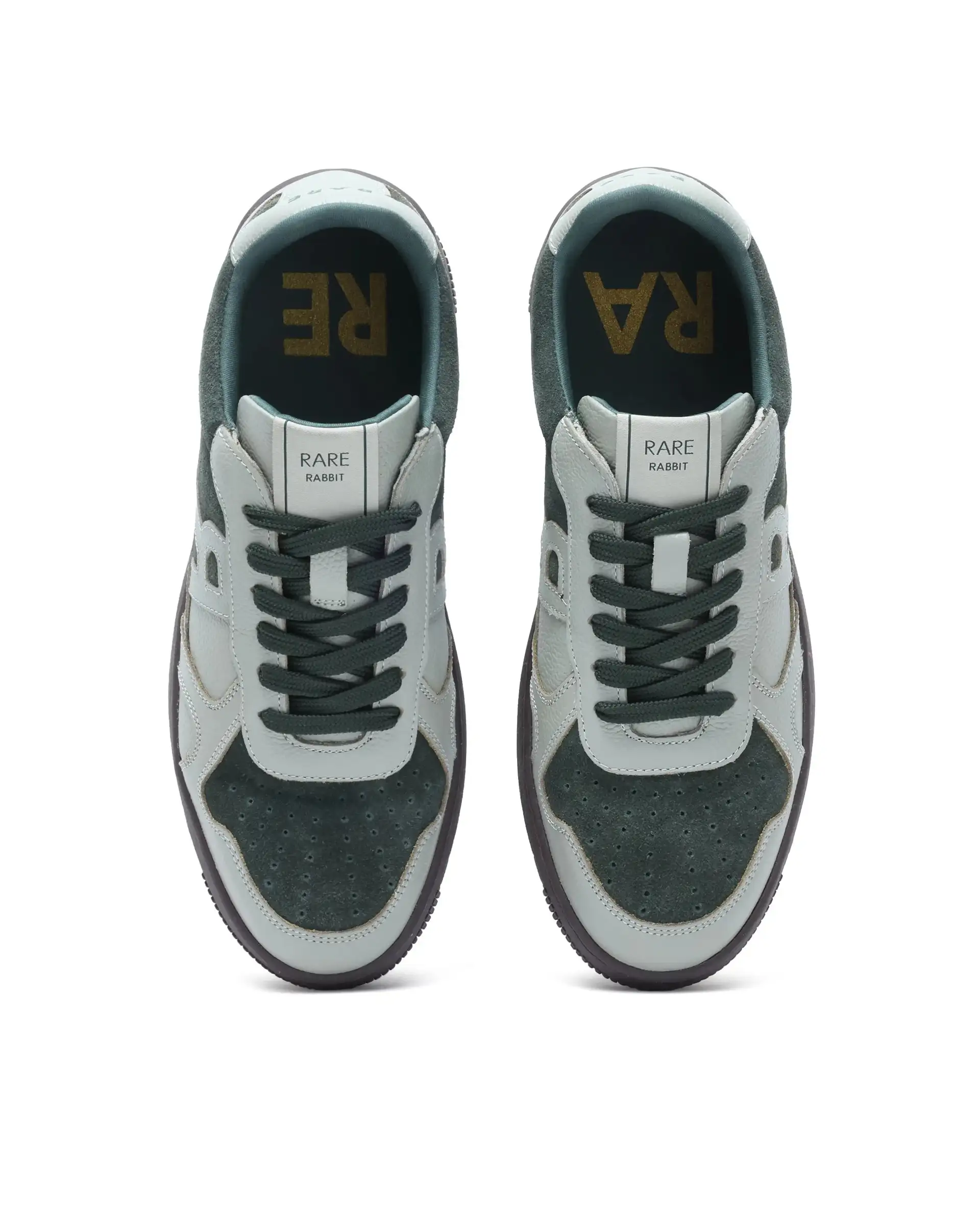 Rare Rabbit Men's Kelp Green Micro Fiber Leather Sneaker - Image 8