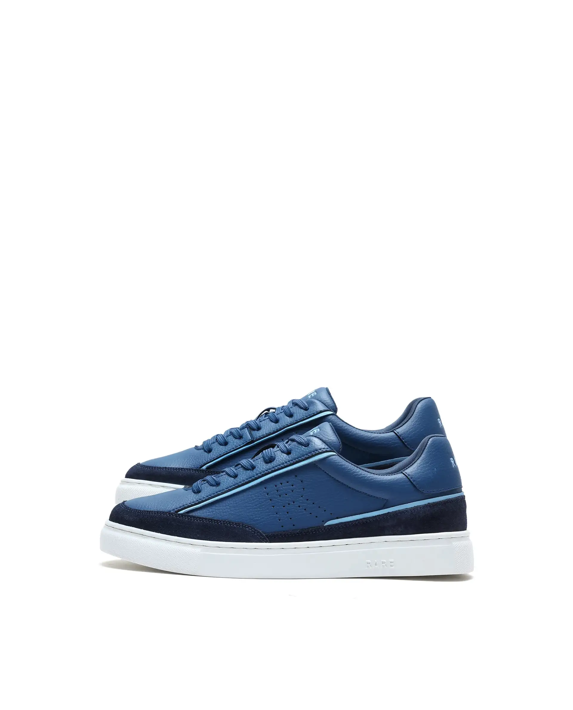 Rare Rabbit Men's Kennen Blue Micro Fiber Causal Sneaker - Image 5