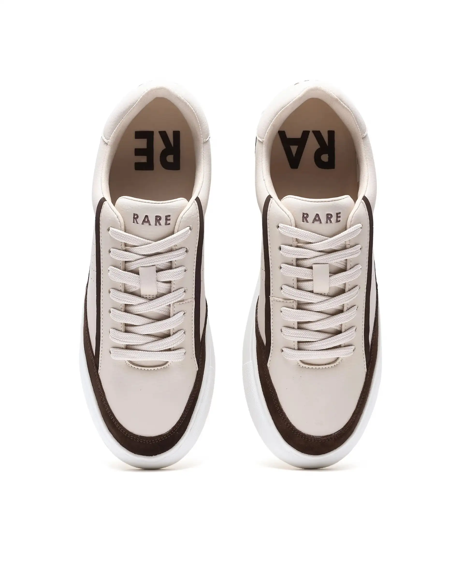 Rare Rabbit Men's Kennen Brown Micro Fiber Causal Sneaker - Image 4