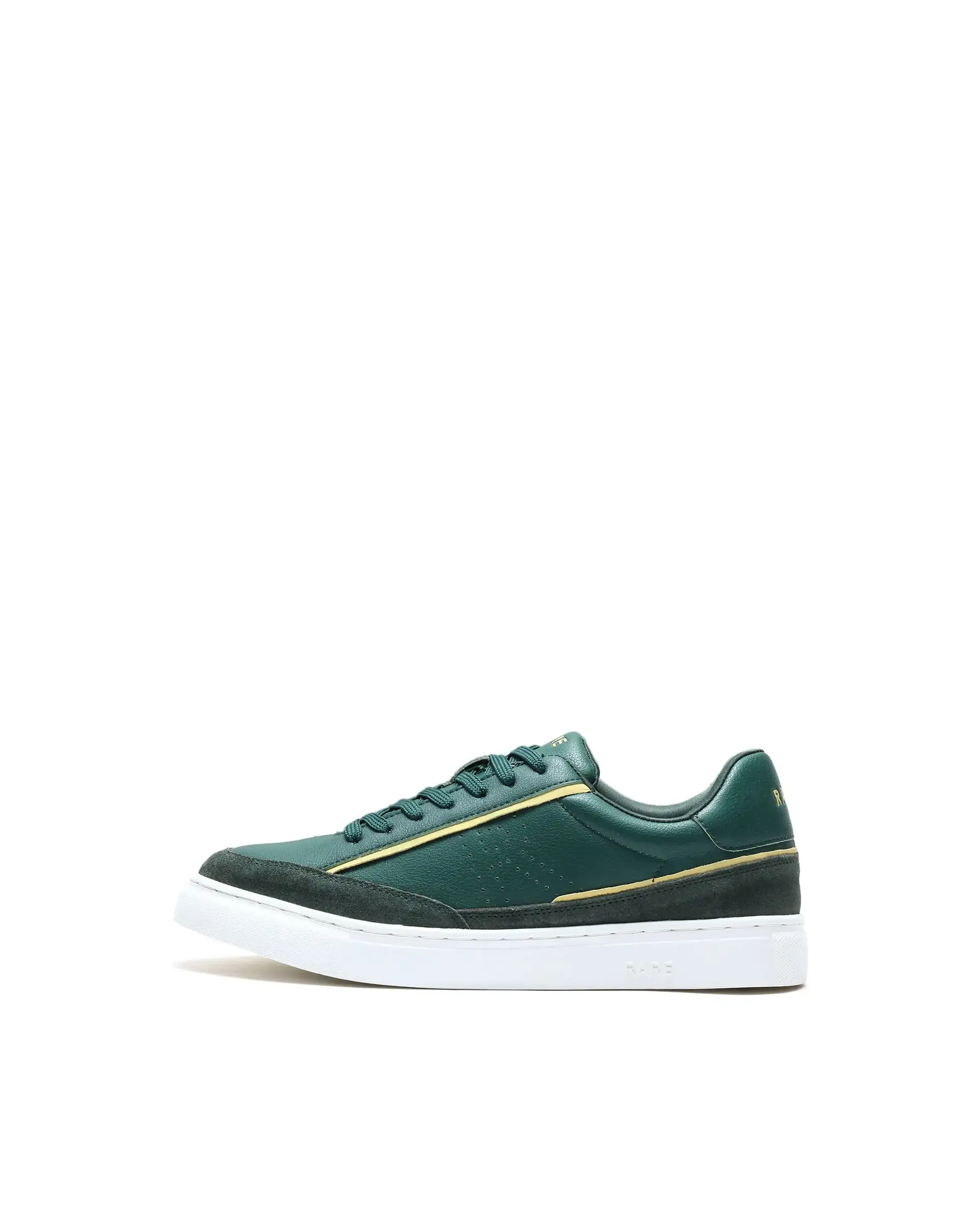 Rare Rabbit Men's Kennen Dark Green Micro Fiber Causal Sneaker - Image 9