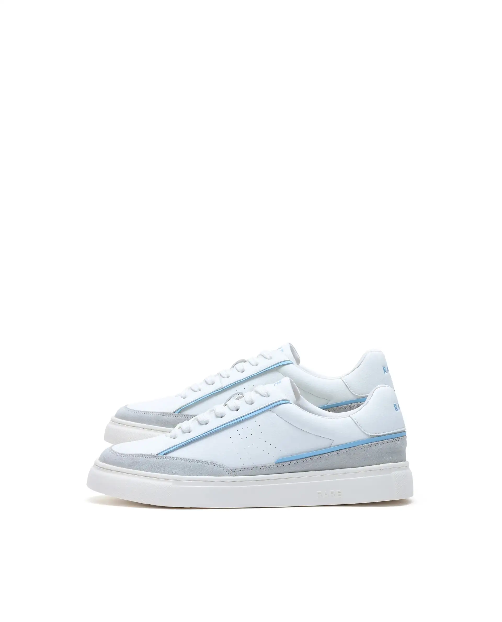 Rare Rabbit Men's Kennen Ice Blue Micro Fiber Causal Sneaker - Image 6
