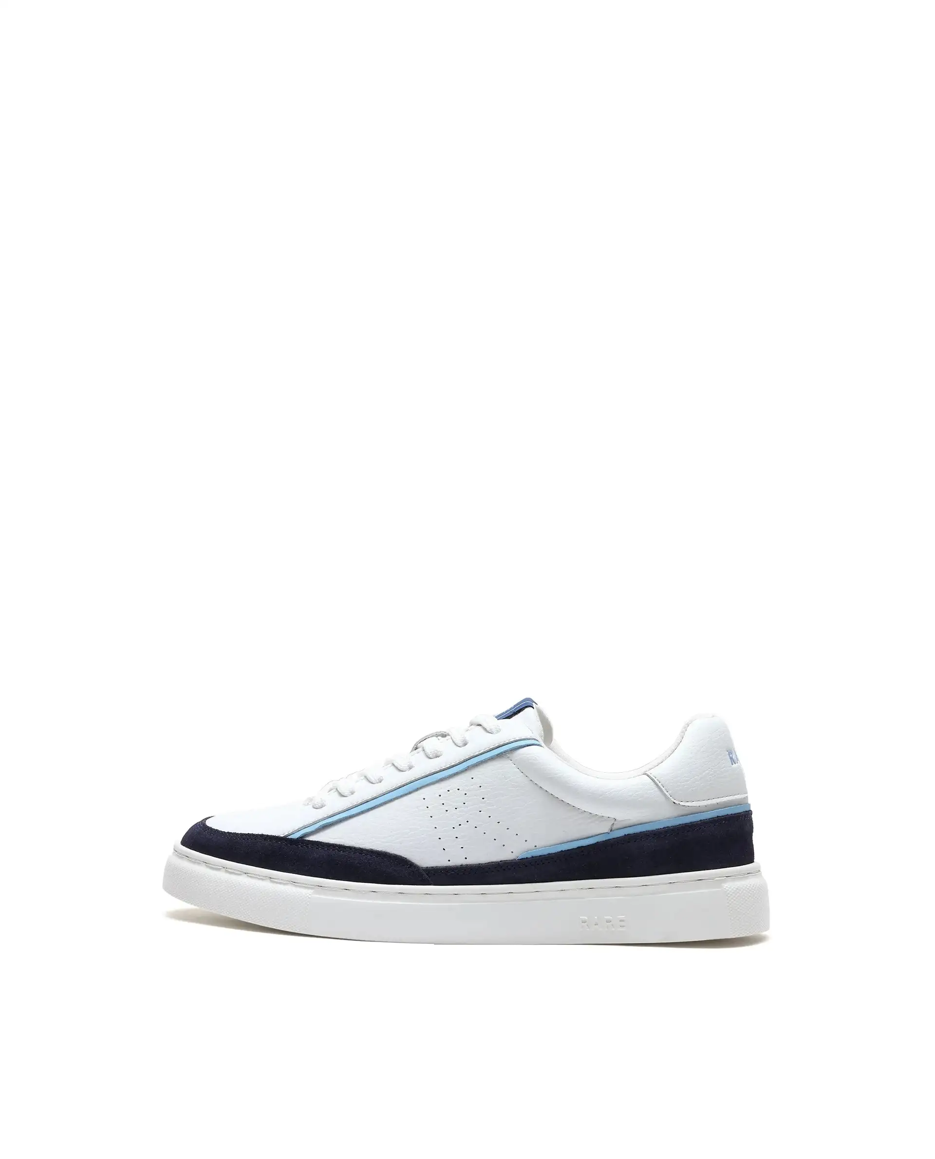 Rare Rabbit Men's Kennen Navy Micro Fiber Causal Sneaker