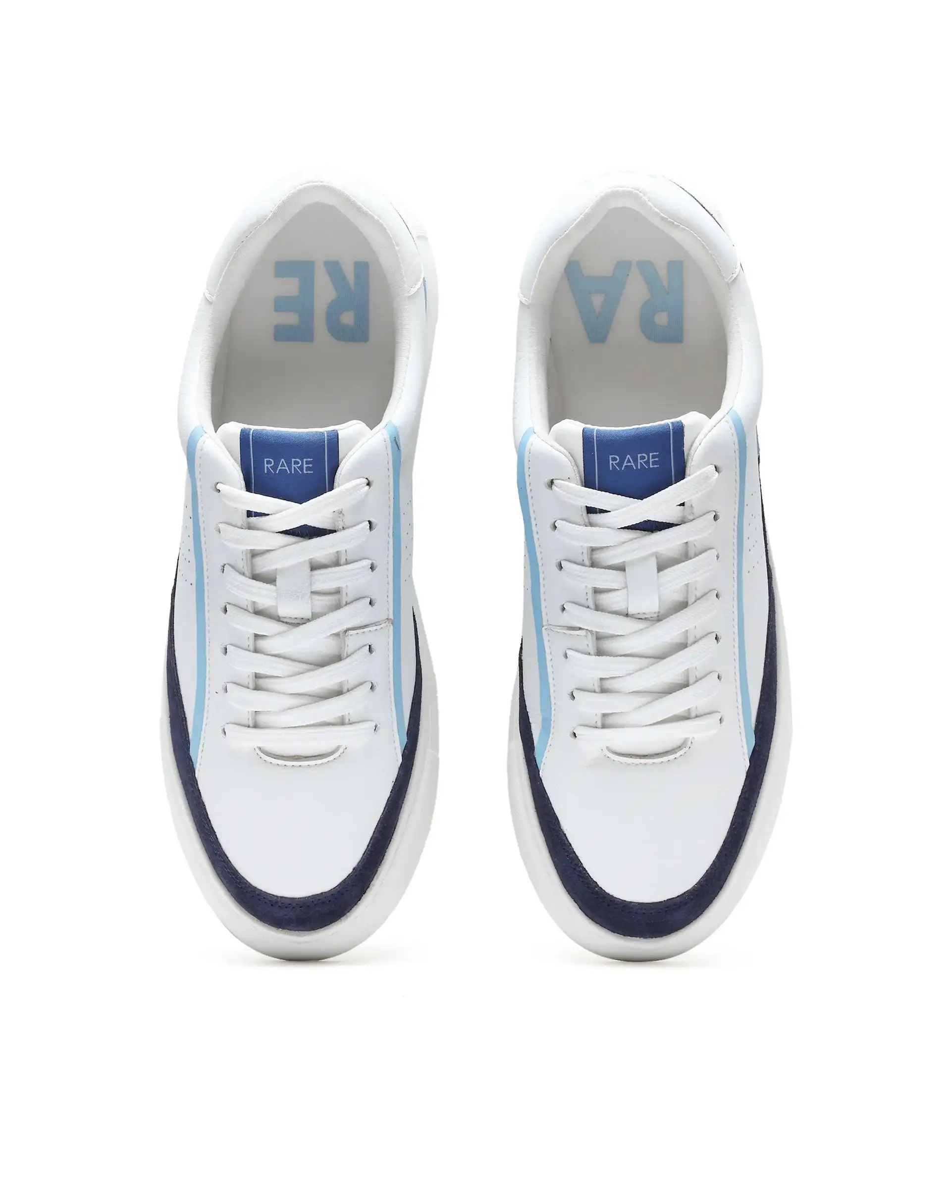 Rare Rabbit Men's Kennen Navy Micro Fiber Causal Sneaker - Image 4