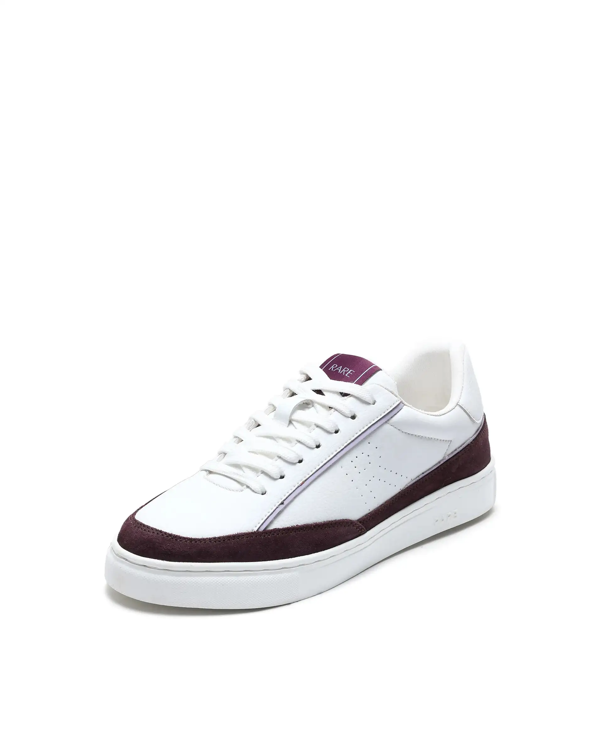 Rare Rabbit Men's Kennen Purple Micro Fiber Causal Sneaker - Image 6