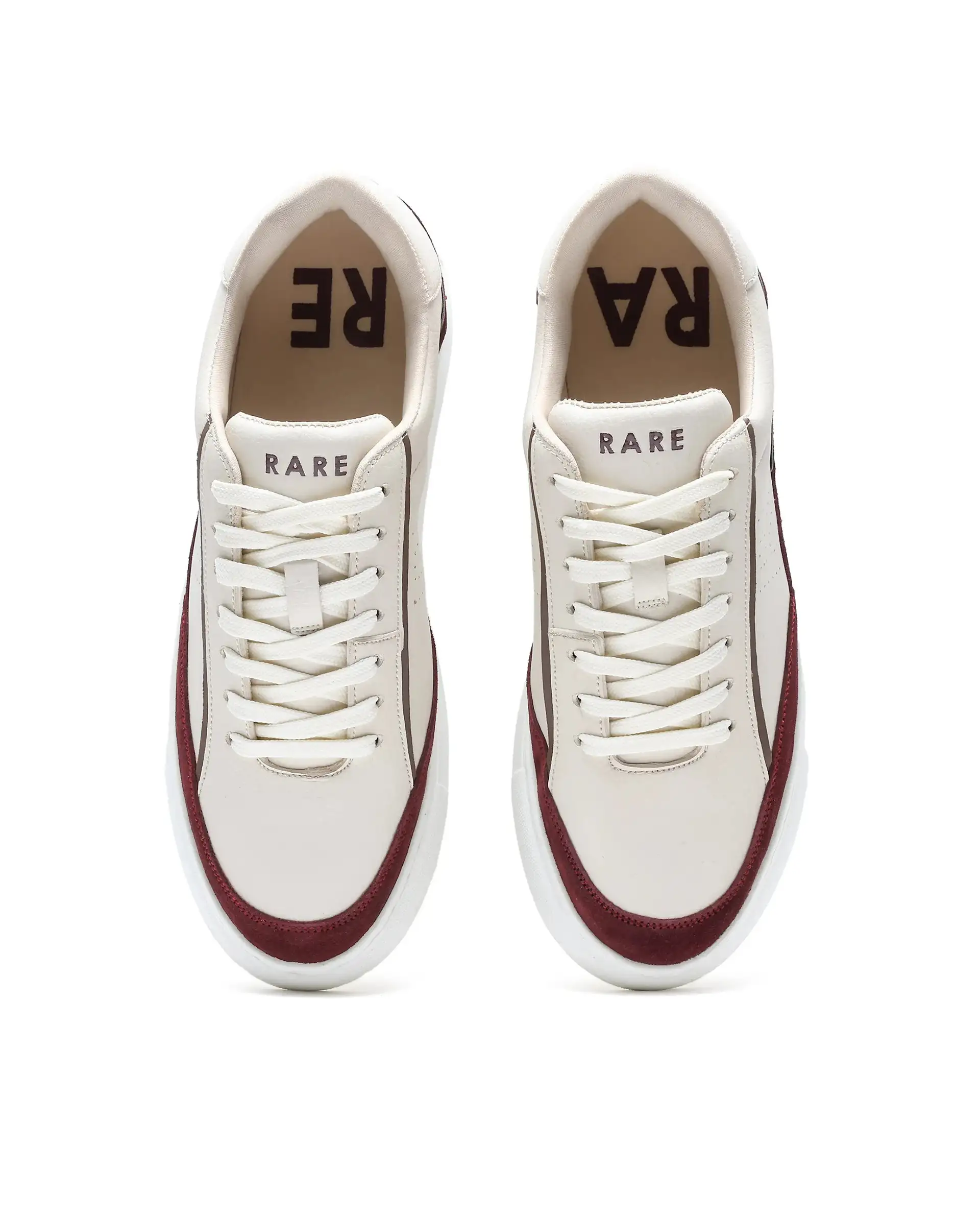 Rare Rabbit Men's Kennen Red Micro Fiber Causal Sneaker - Image 4