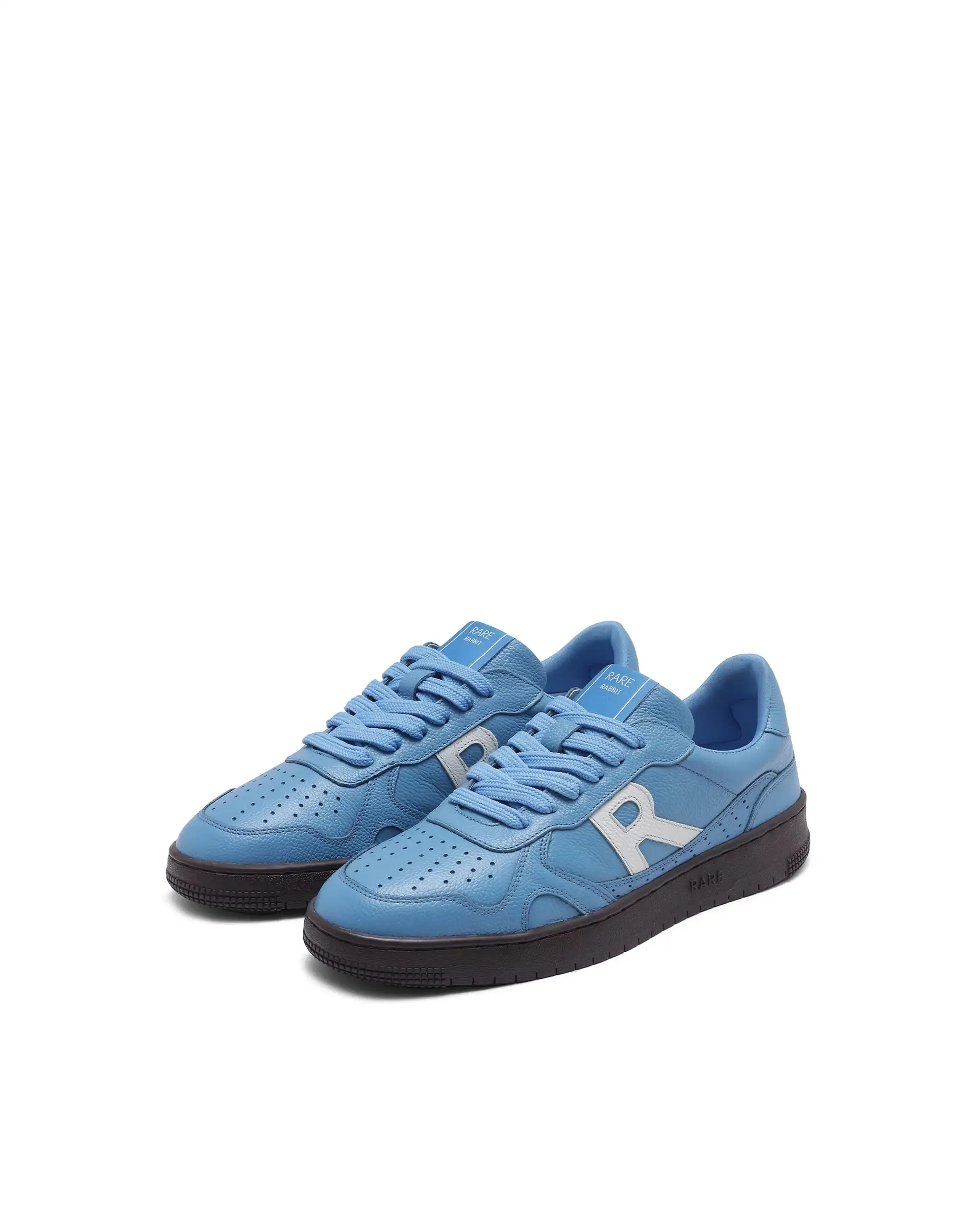 Rare Rabbit Men's Kepler Blue Genuine Leather Low-Top Lace-Up Sneaker Shoes - Image 3