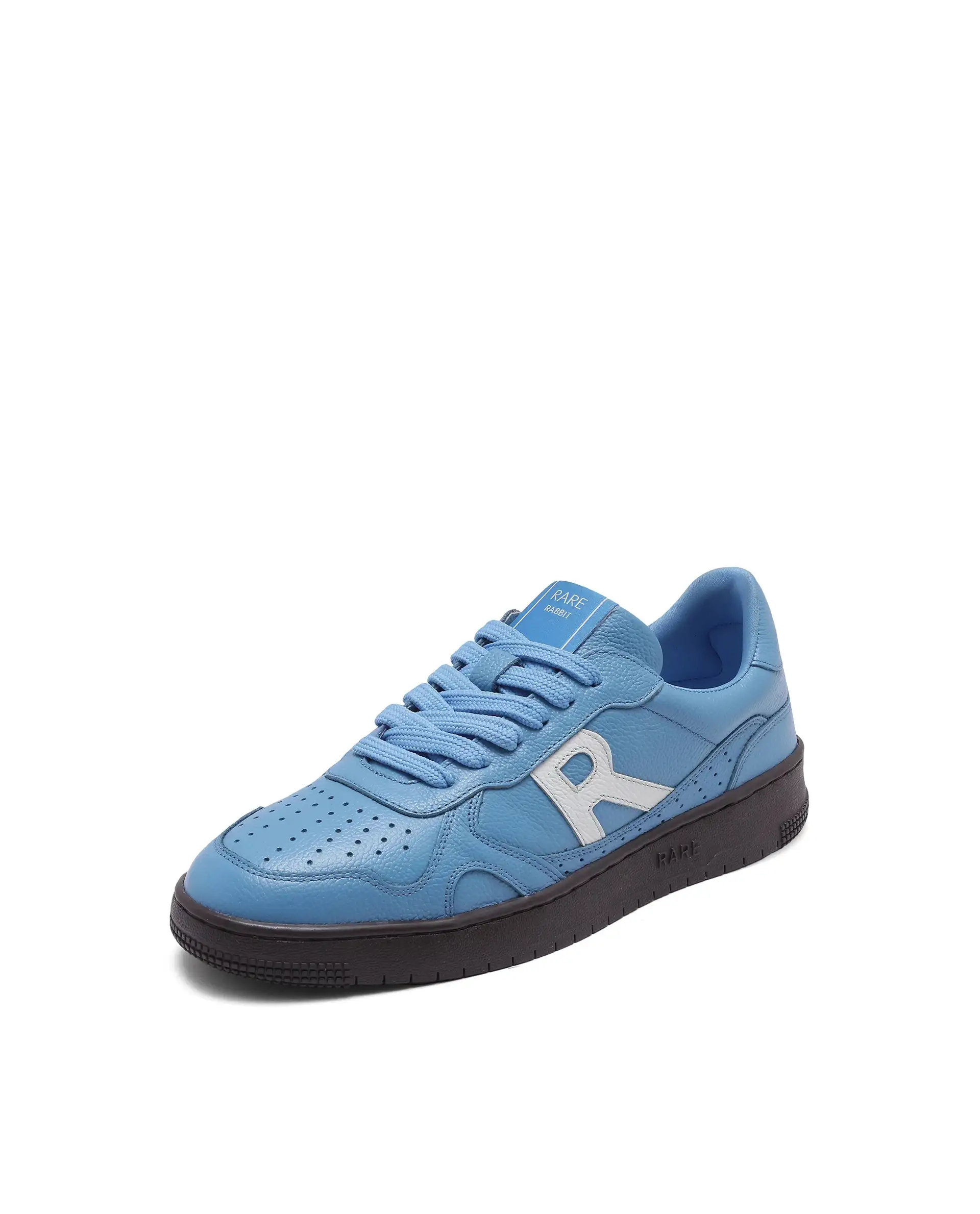 Rare Rabbit Men's Kepler Blue Genuine Leather Low-Top Lace-Up Sneaker Shoes - Image 4