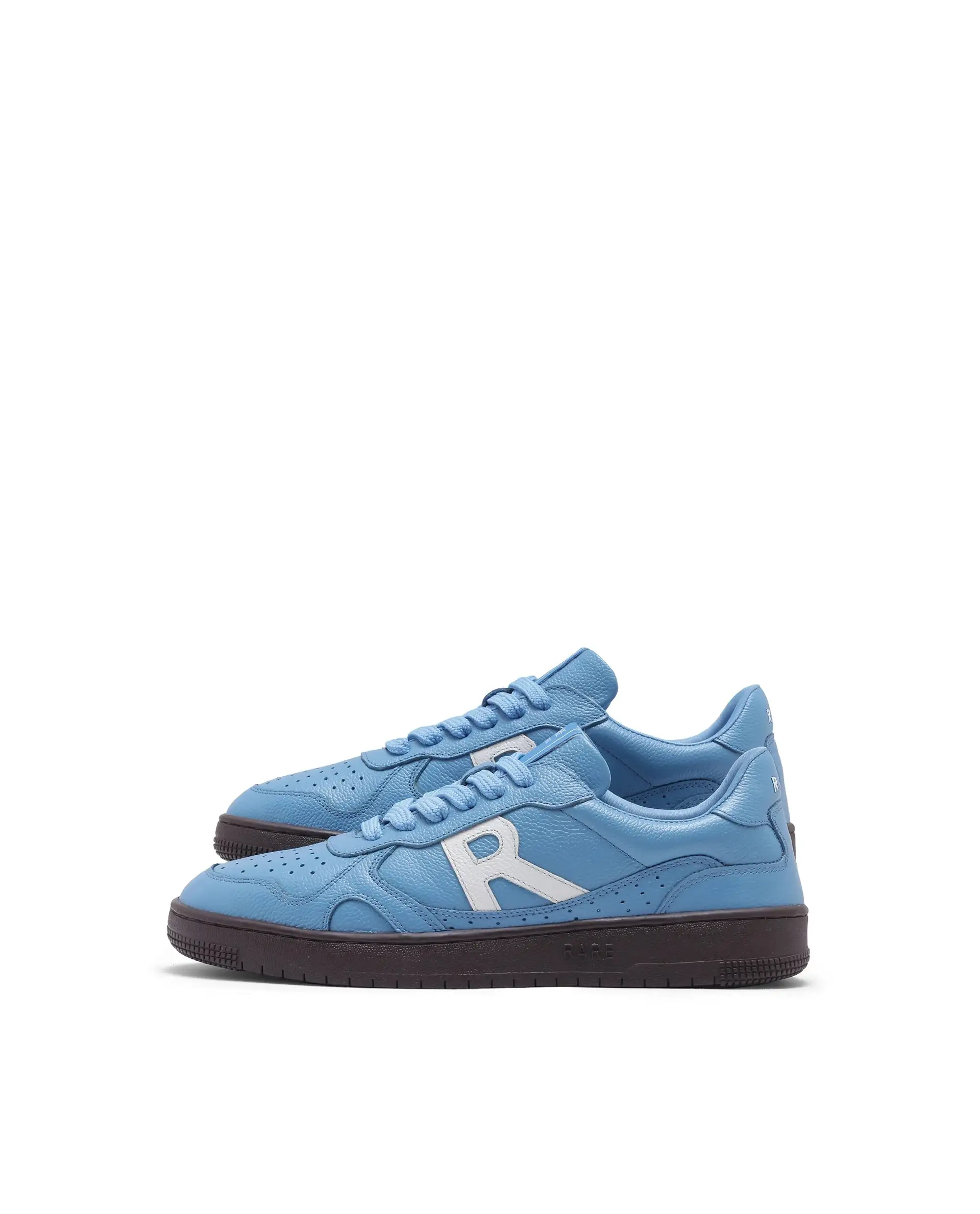 Rare Rabbit Men's Kepler Blue Genuine Leather Low-Top Lace-Up Sneaker Shoes - Image 8