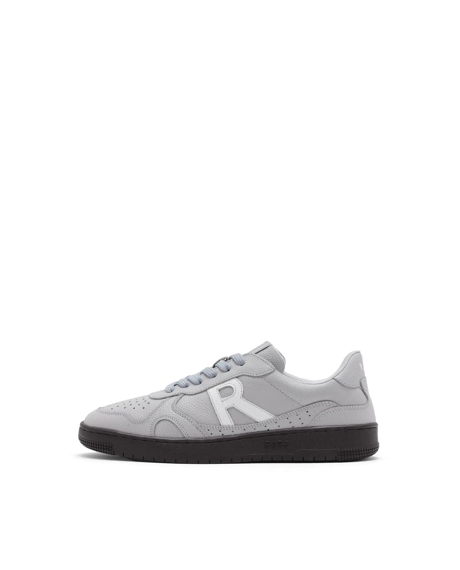 Rare Rabbit Men's Kepler Light Grey Genuine Leather Low-Top Lace-Up Sneaker Shoes - Image 10