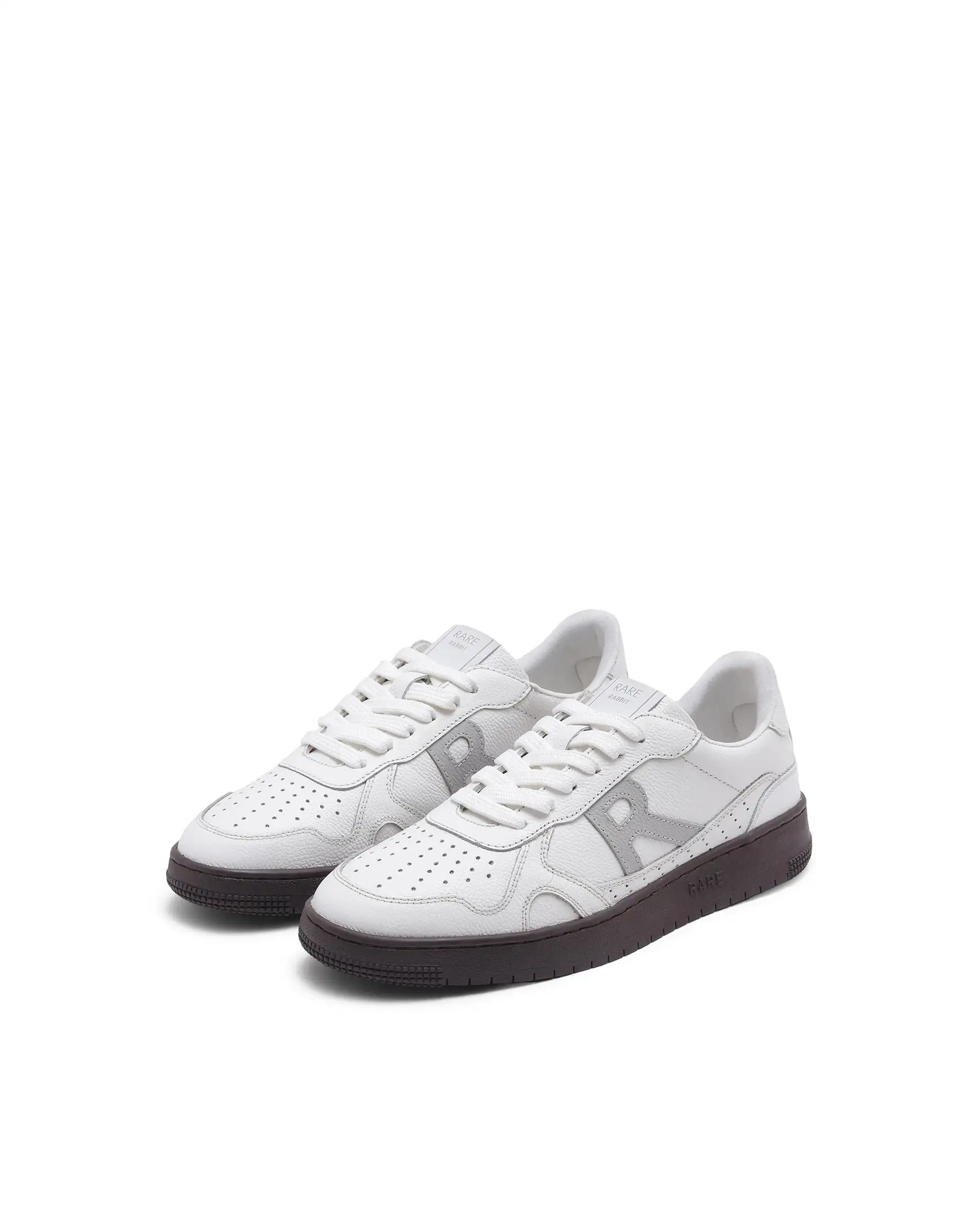 Rare Rabbit Men's Kepler White Genuine Leather Low-Top Lace-Up Sneaker Shoes - Image 3