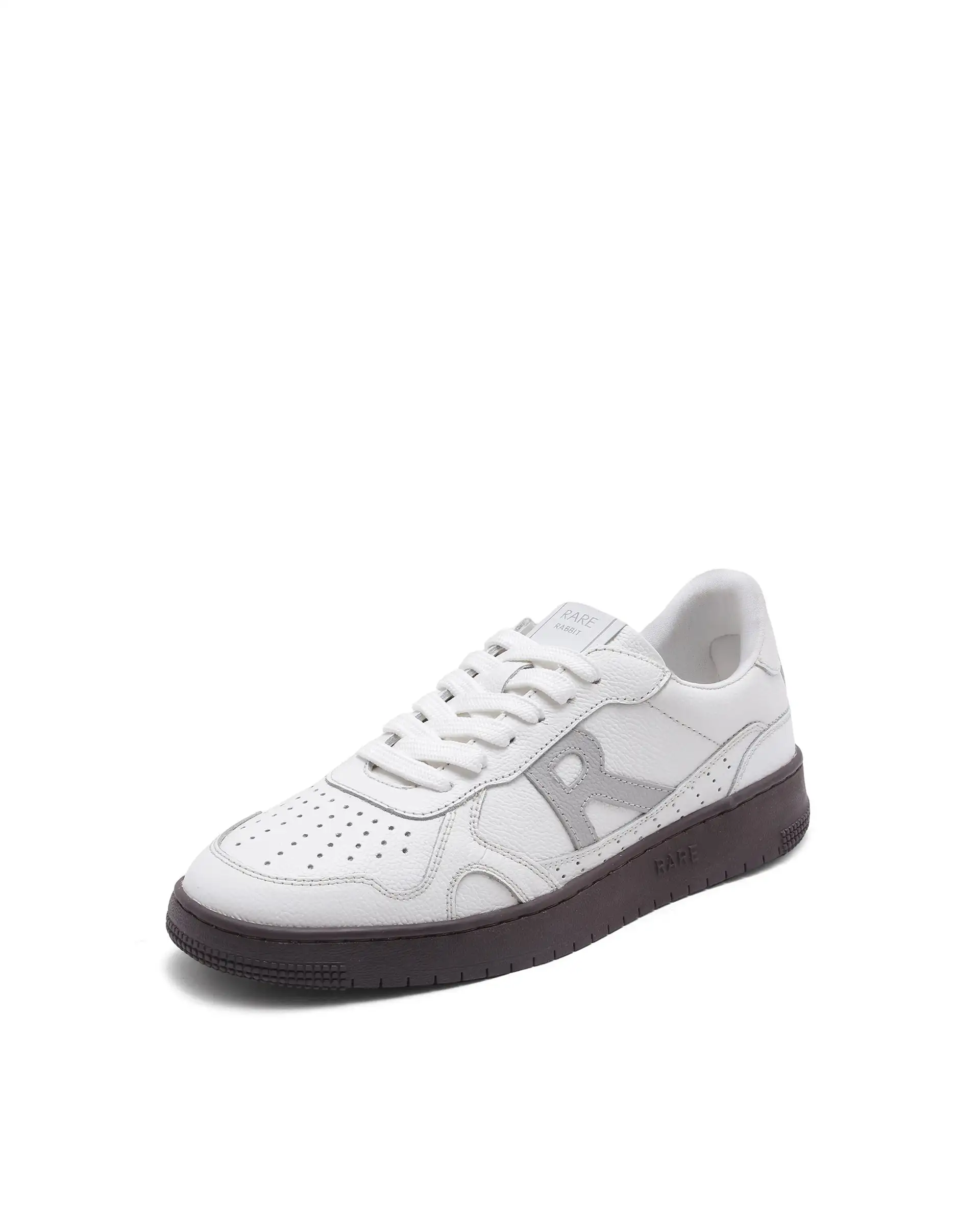 Rare Rabbit Men's Kepler White Genuine Leather Low-Top Lace-Up Sneaker Shoes - Image 8