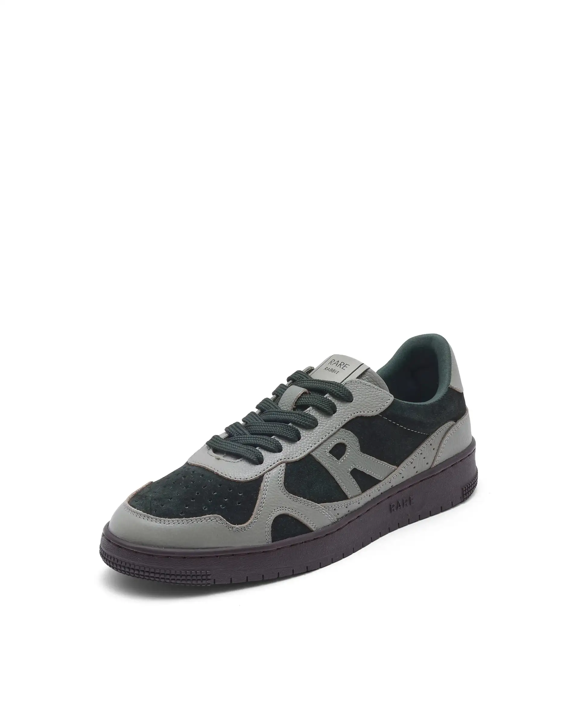 Rare Rabbit Men's Kepler Pro Dark Green Genuine Leather Low-Top Lace-Up Sneaker Shoes - Image 8