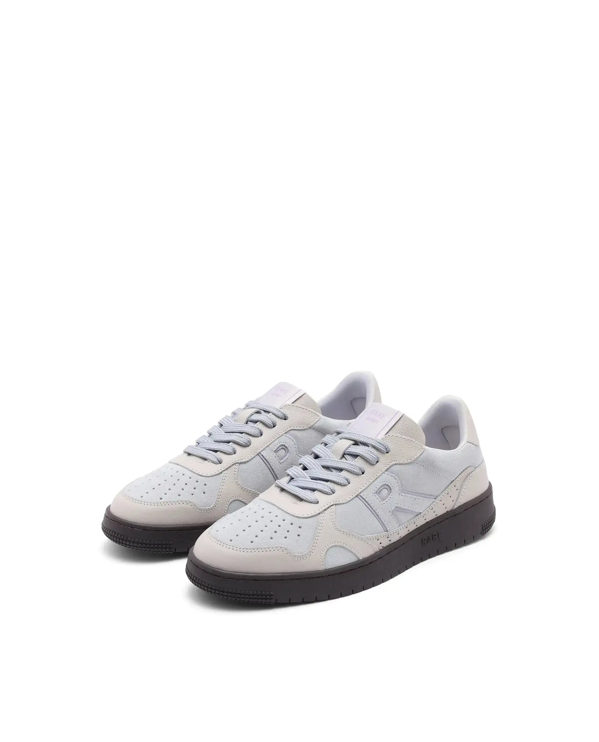 Rare Rabbit Men's Kepler Pro Light Grey Plain Shoes - Image 3
