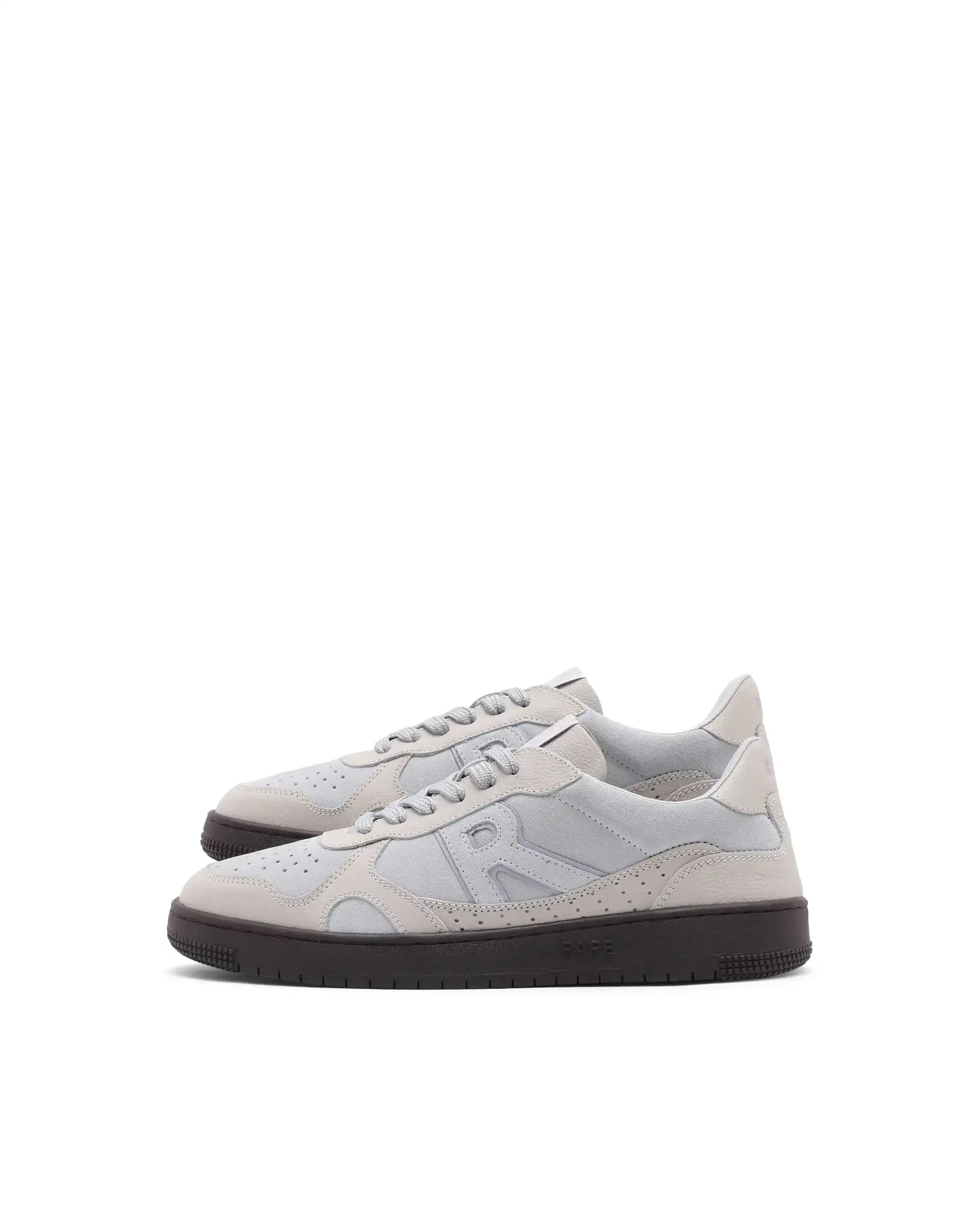Rare Rabbit Men's Kepler Pro Light Grey Plain Shoes - Image 7
