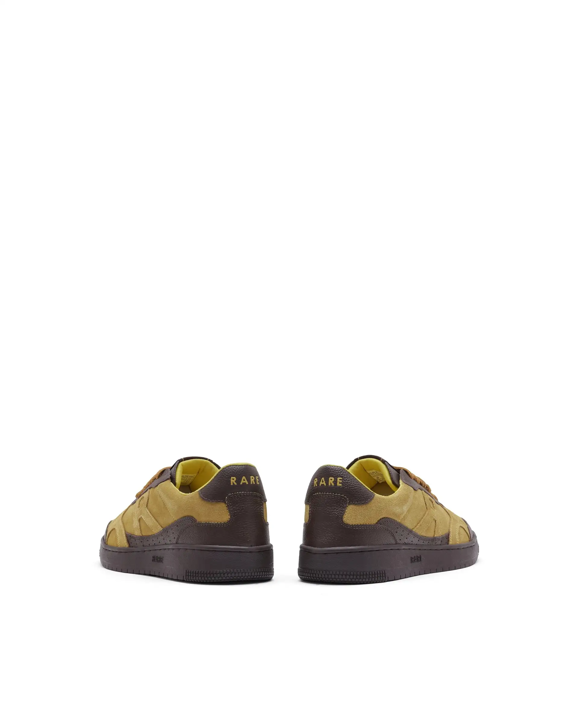 Rare Rabbit Men's Kepler Pro Yellow Plain Shoes - Image 5