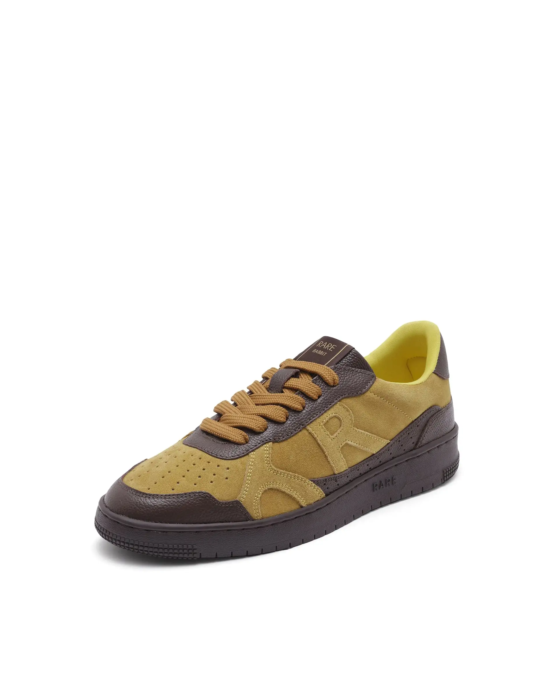Rare Rabbit Men's Kepler Pro Yellow Plain Shoes - Image 7