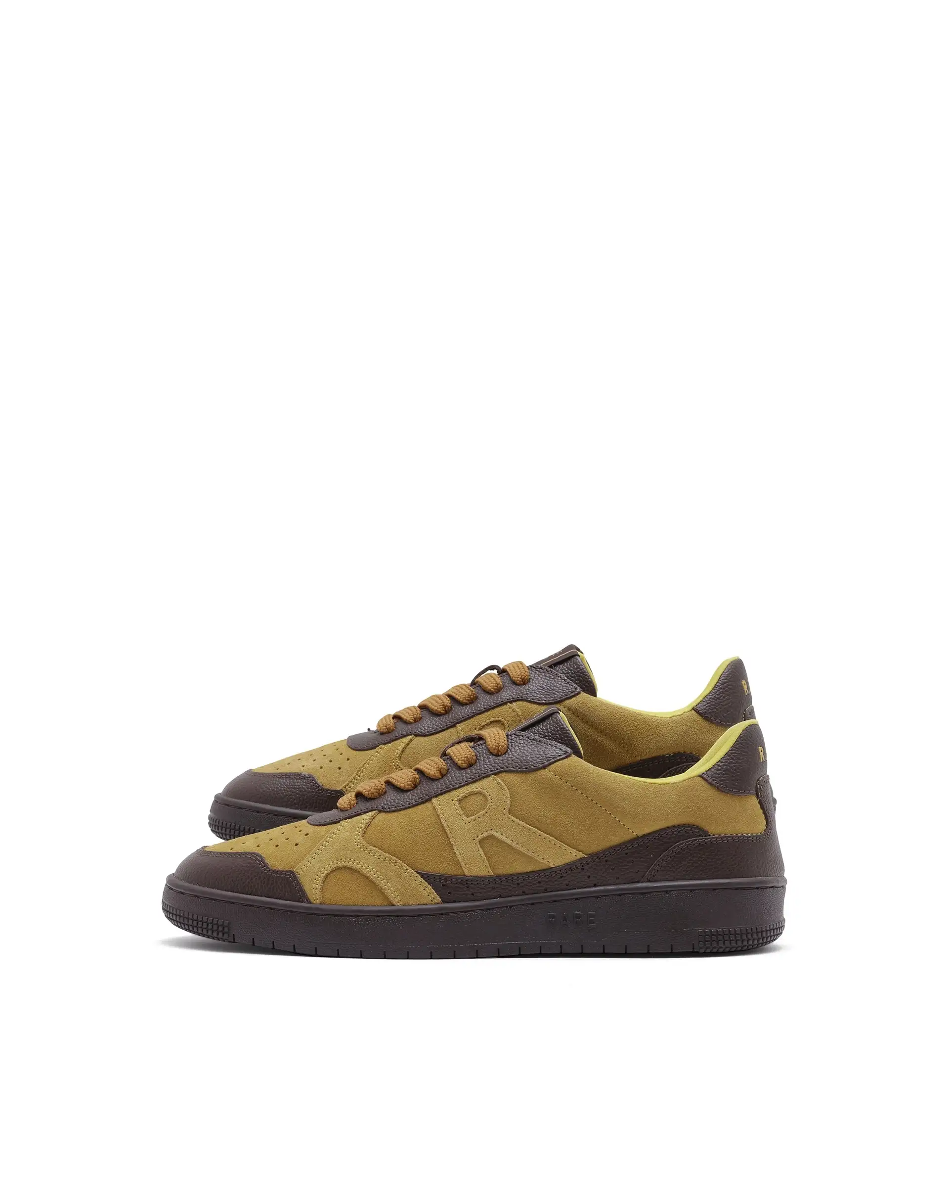 Rare Rabbit Men's Kepler Pro Yellow Plain Shoes - Image 8