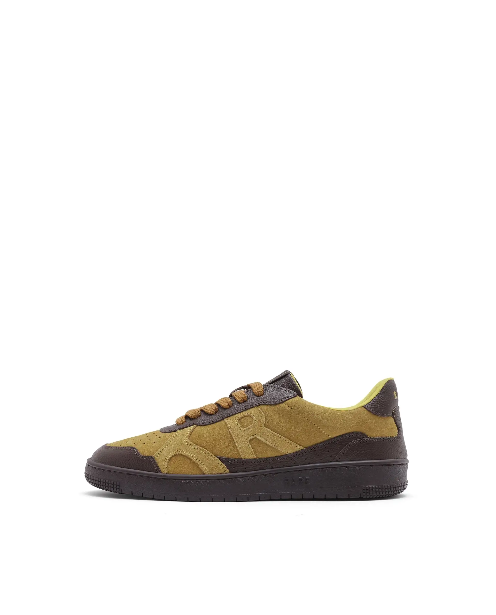 Rare Rabbit Men's Kepler Pro Yellow Plain Shoes - Image 9