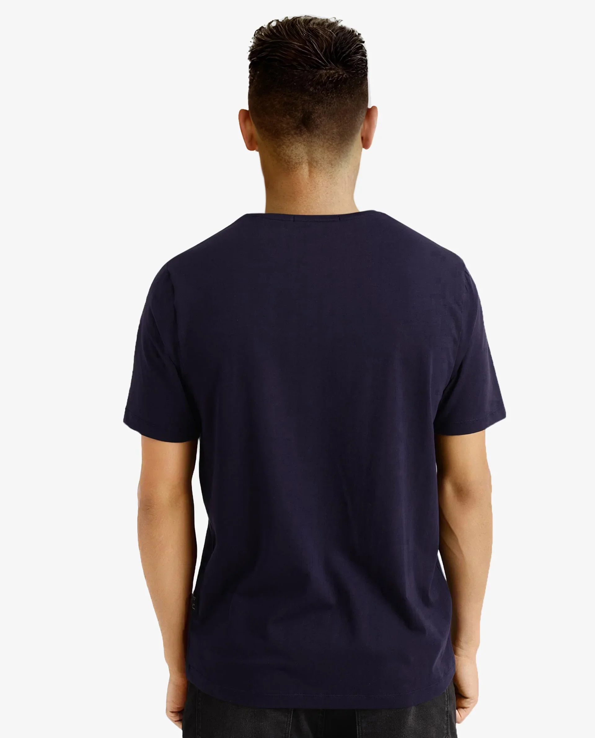 Rare Rabbit Men's Graphic Print Regular Fit Half Sleeve Crew Neck T-Shirt - Image 5