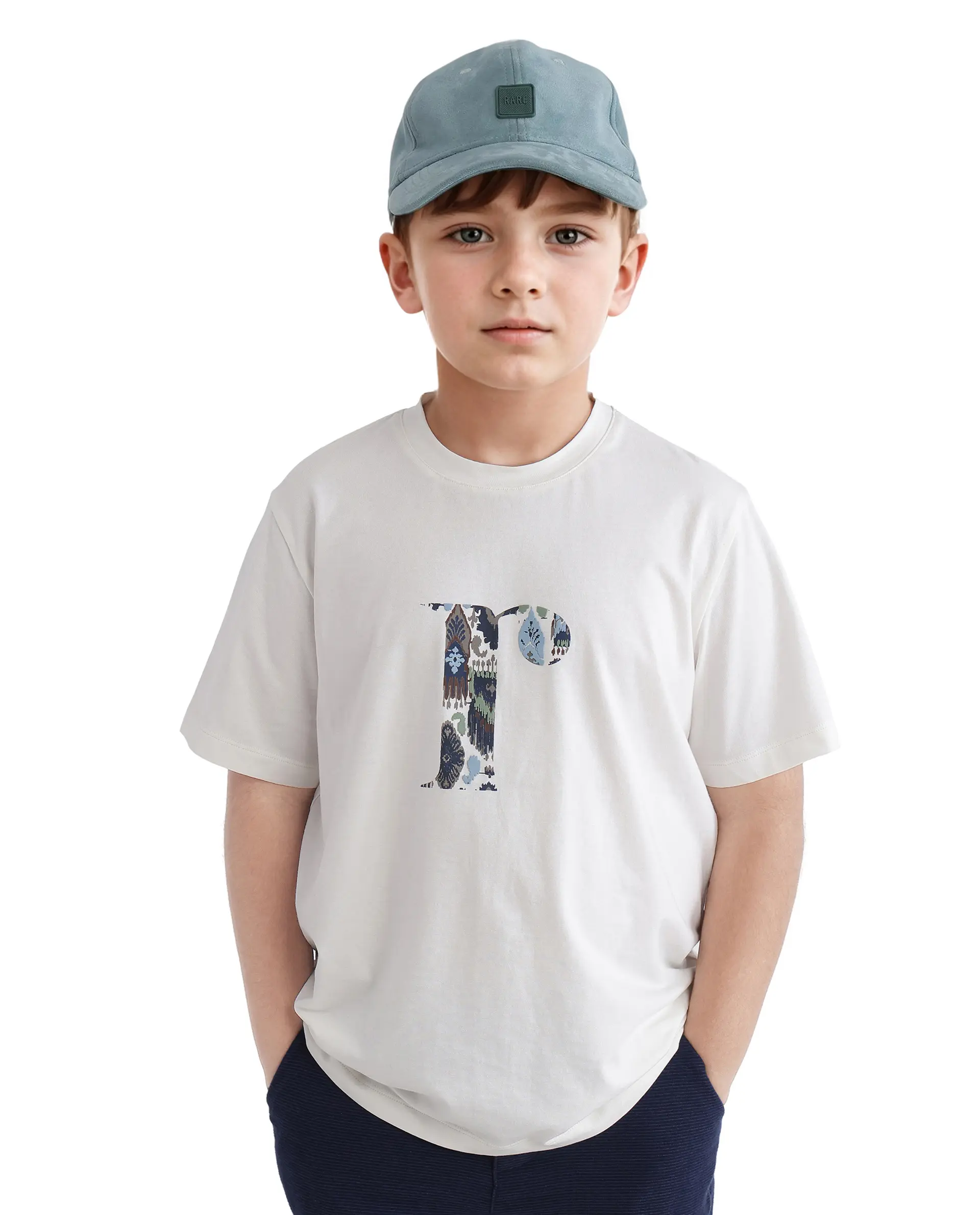 Rare Ones Kids Bent-K Off White Cotton Short Sleeve Crew Neck Printed T-Shirt - Image 6
