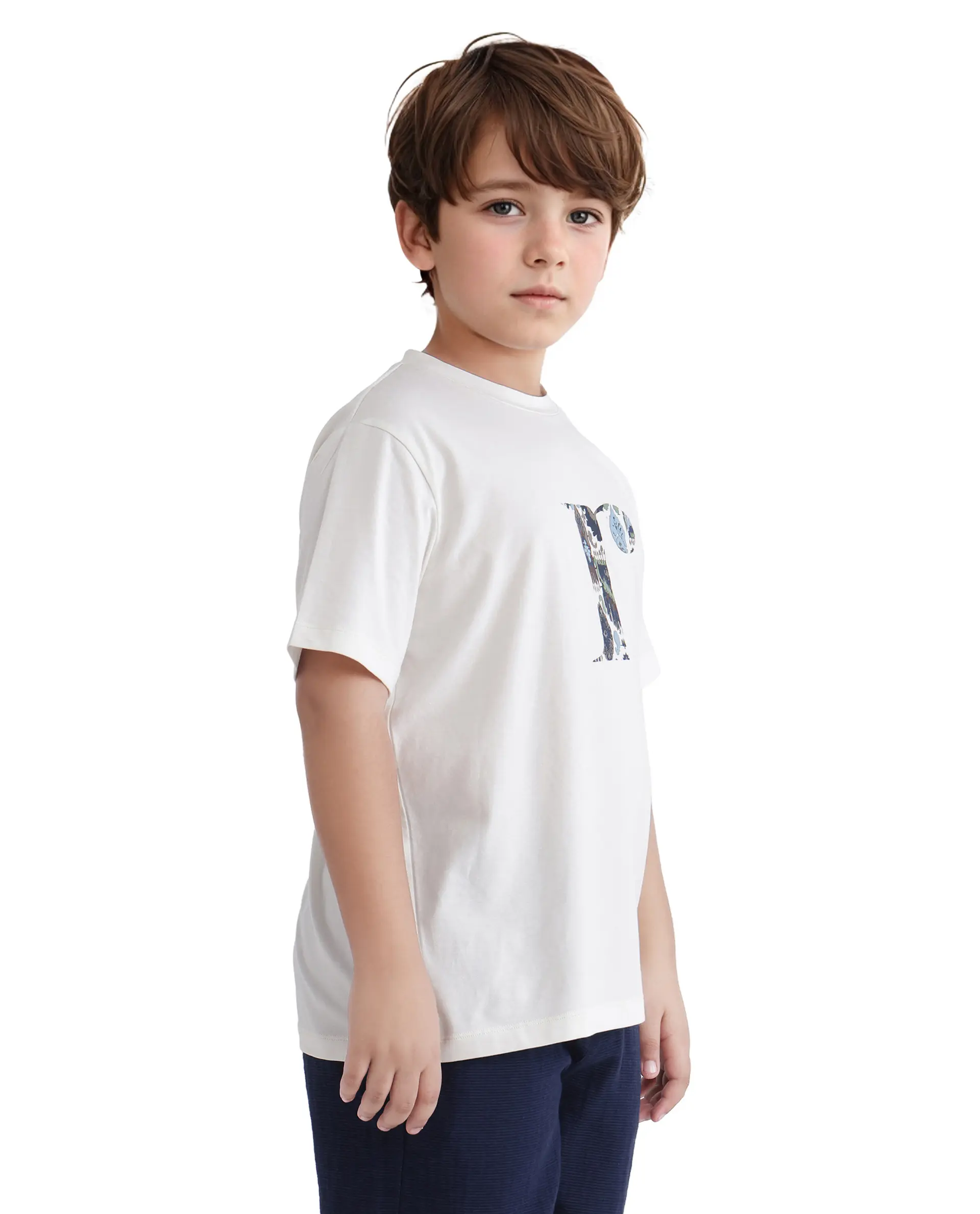 Rare Ones Kids Bent-K Off White Cotton Short Sleeve Crew Neck Printed T-Shirt - Image 8