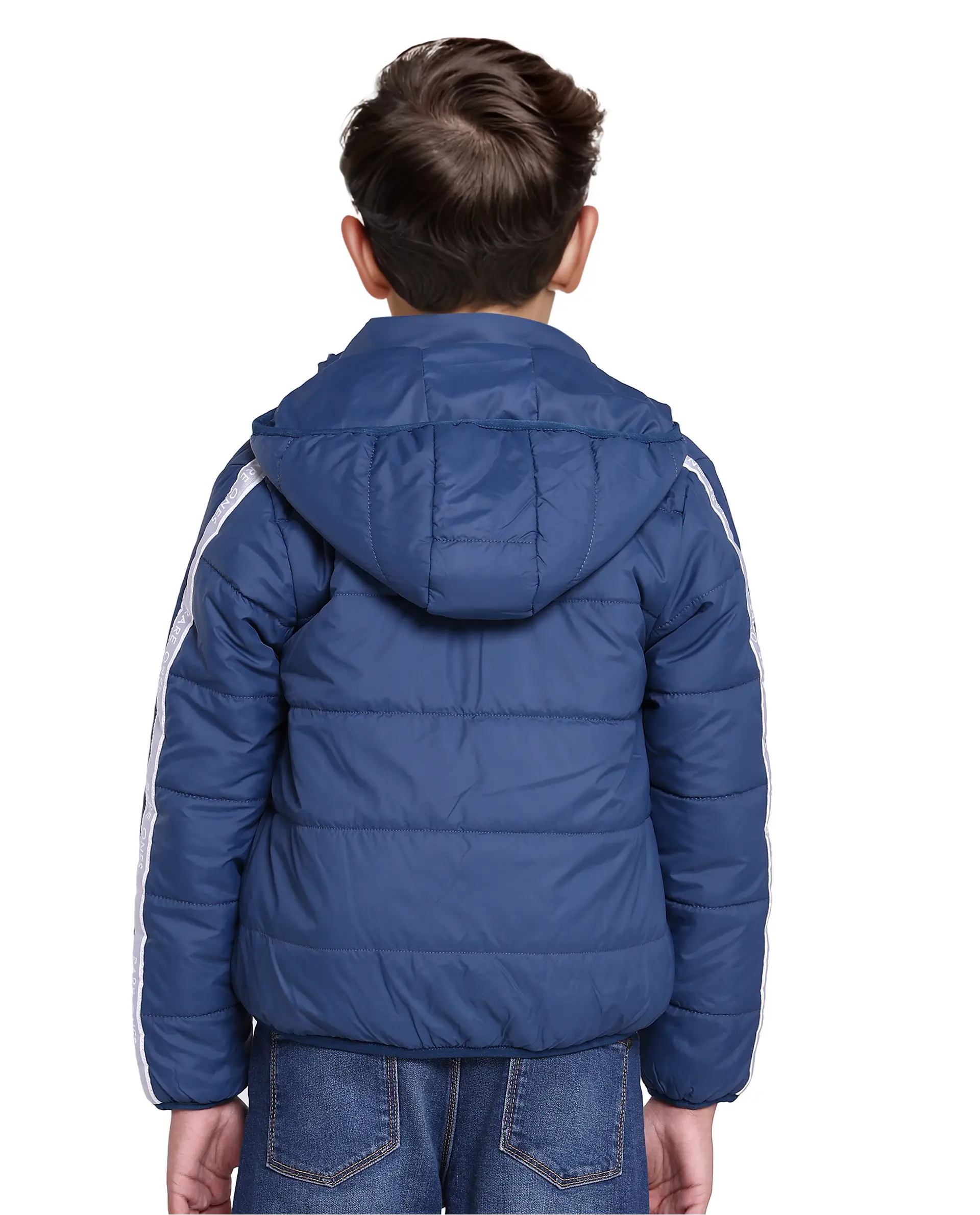 Rare Ones Kids Bolin Blue Polyester Full Sleeve Solid Jacket - Image 8