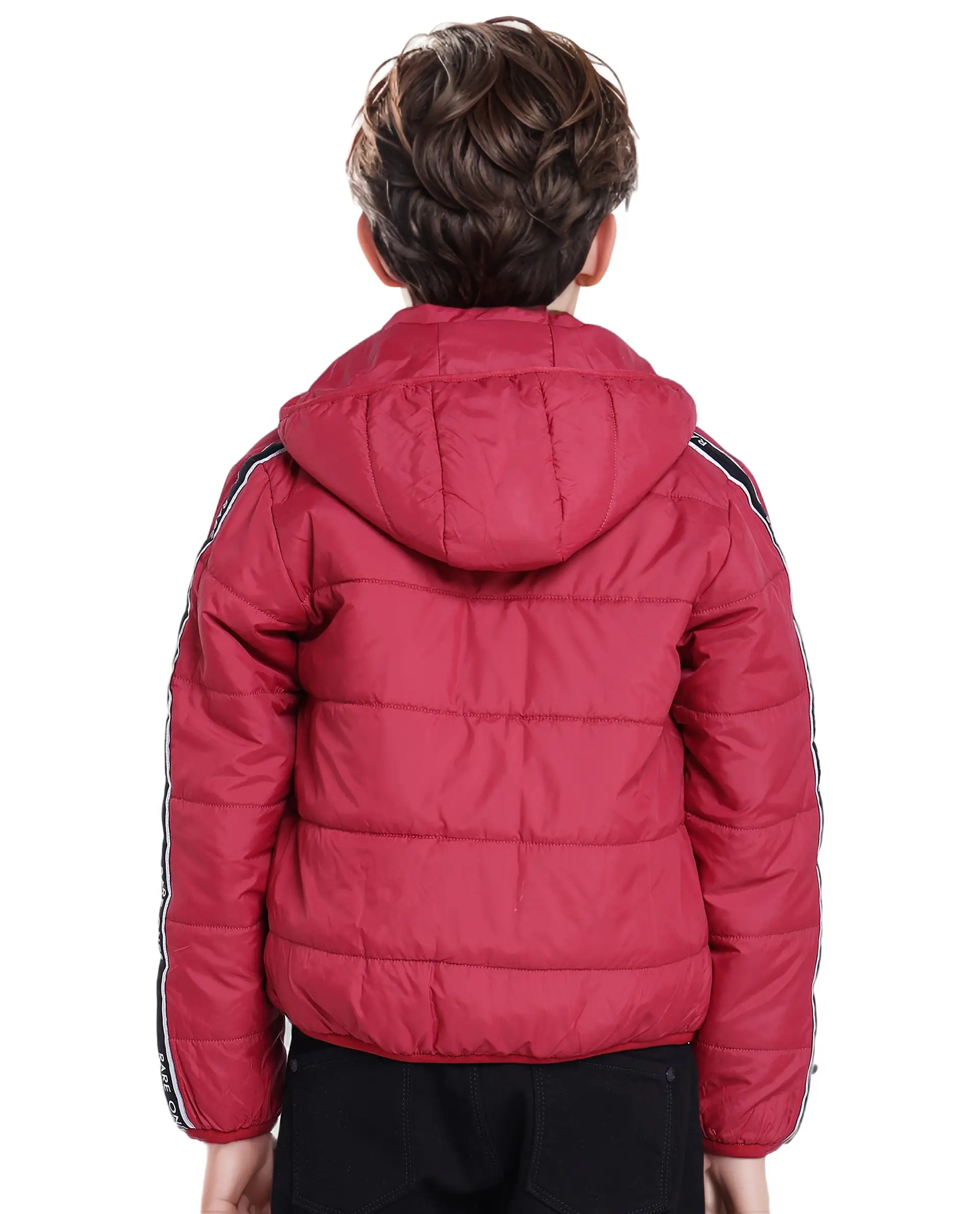Rare Ones Kids Bolin Red Polyester Full Sleeve Solid Jacket - Image 8