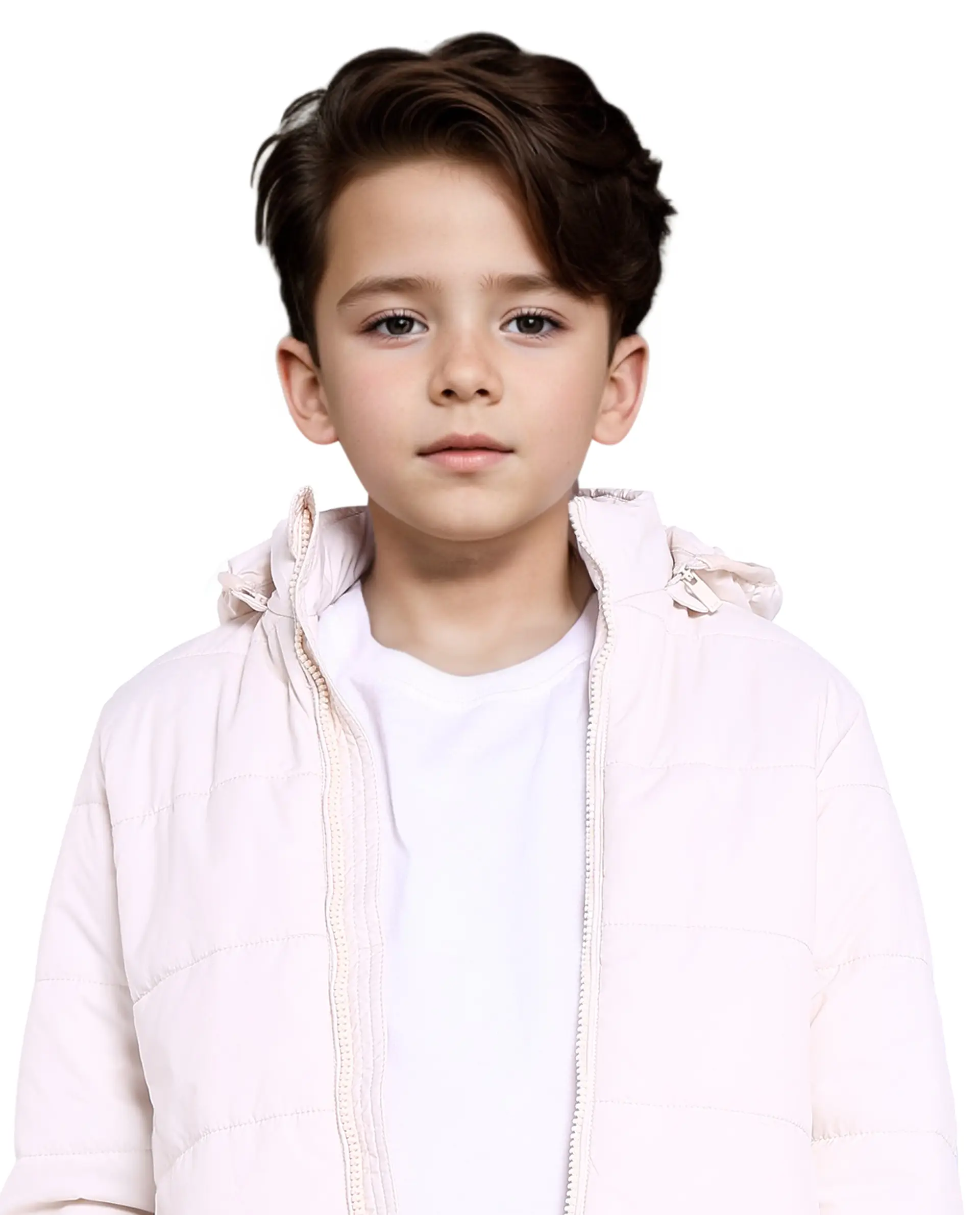 Rare Ones Kids Bolin White Polyester Full Sleeve Solid Jacket - Image 3