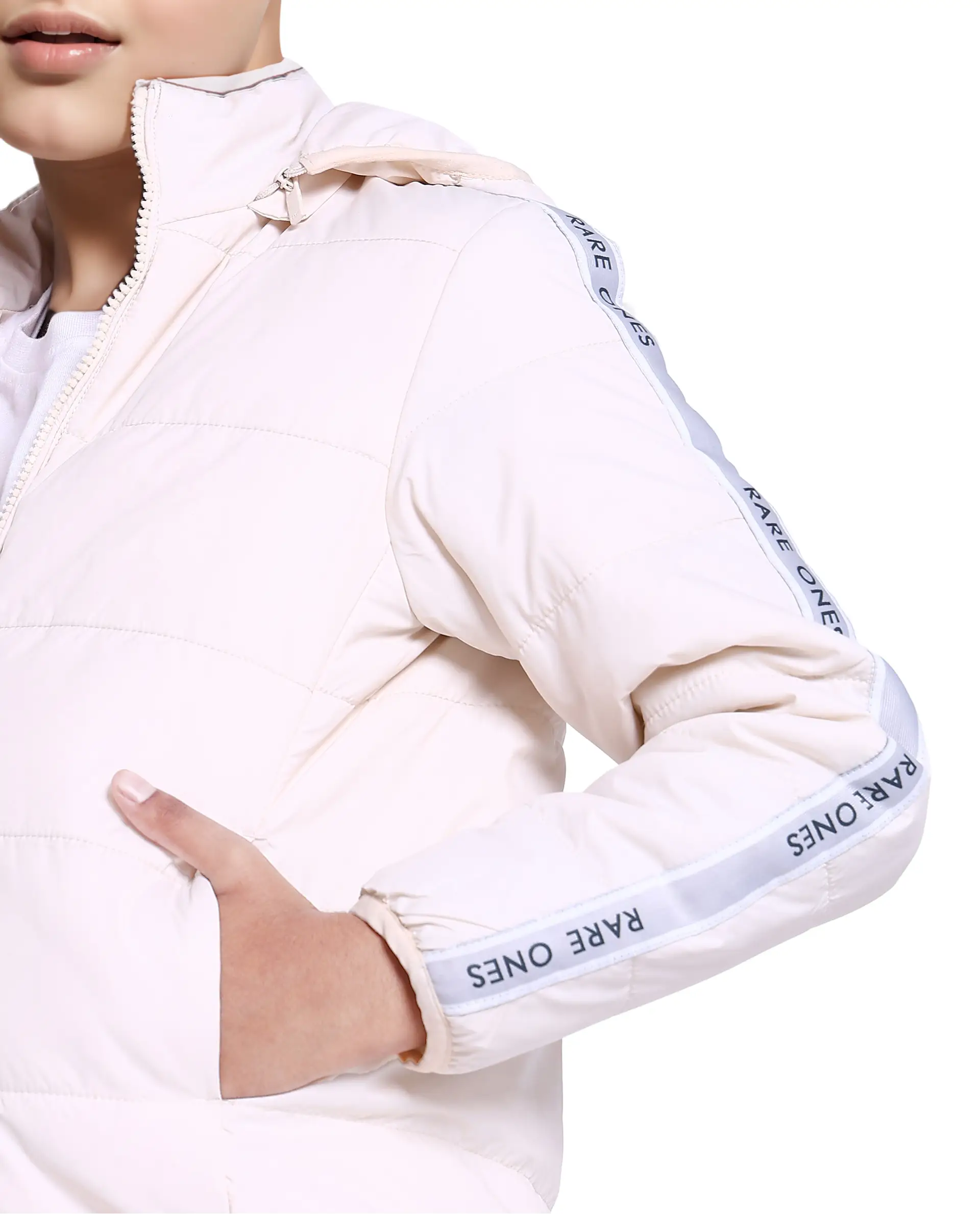Rare Ones Kids Bolin White Polyester Full Sleeve Solid Jacket - Image 7