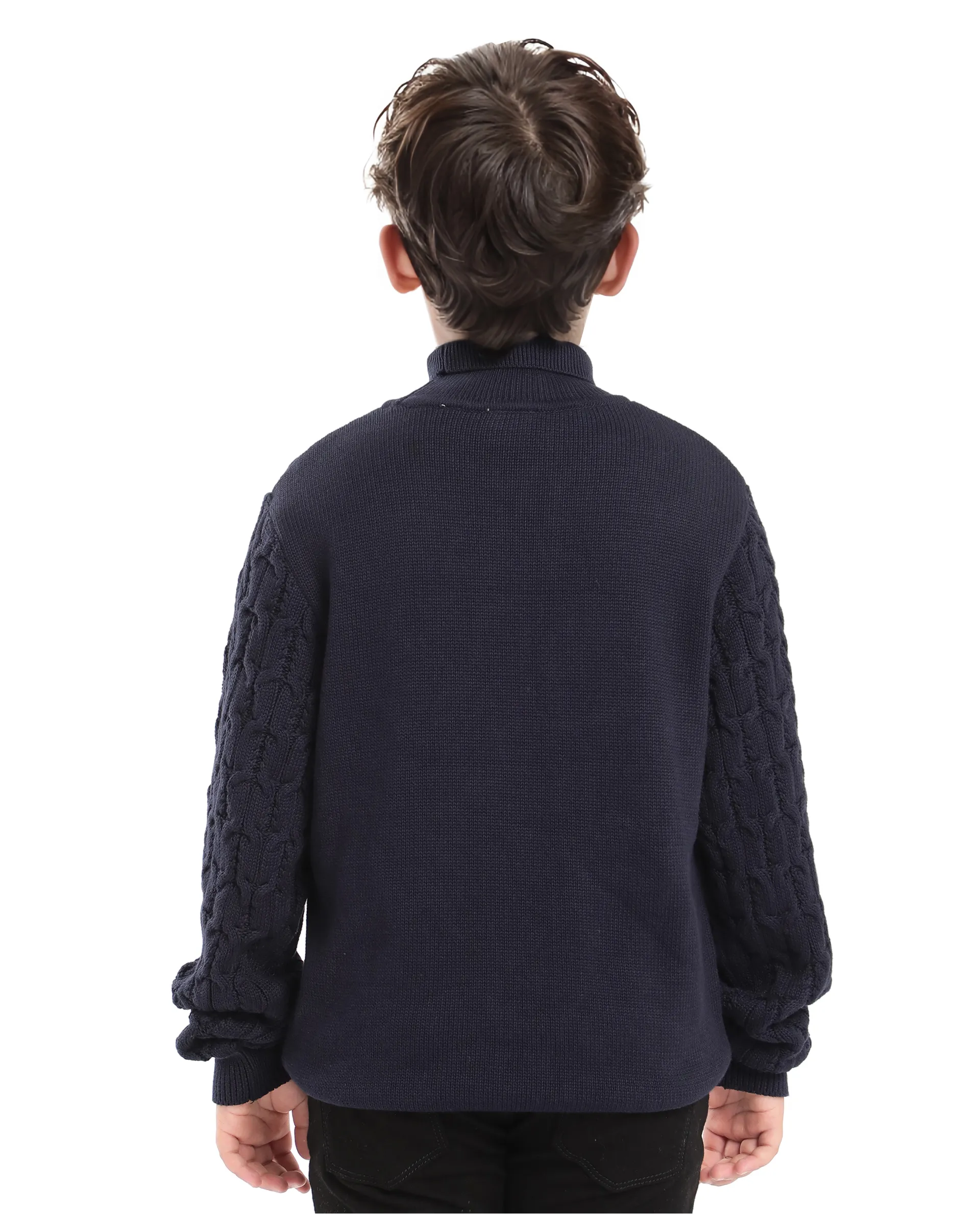 Rare Ones Kids Congo Navy Full Sleeve Jacquard Sweater - Image 8