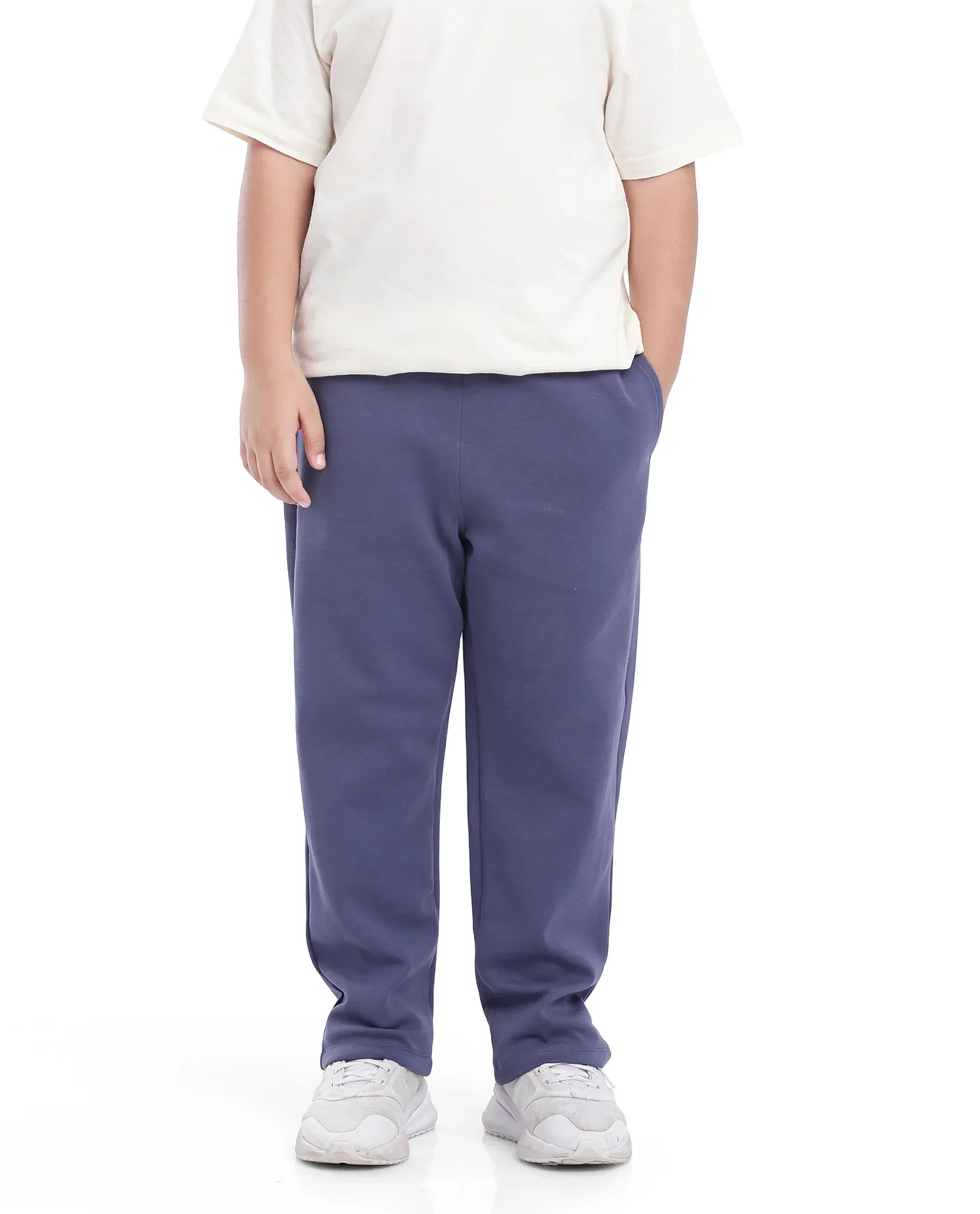 Rare Ones Kids Divo Dusky Purple Cotton Poly Drawstring Solid Trackpant - Image 2