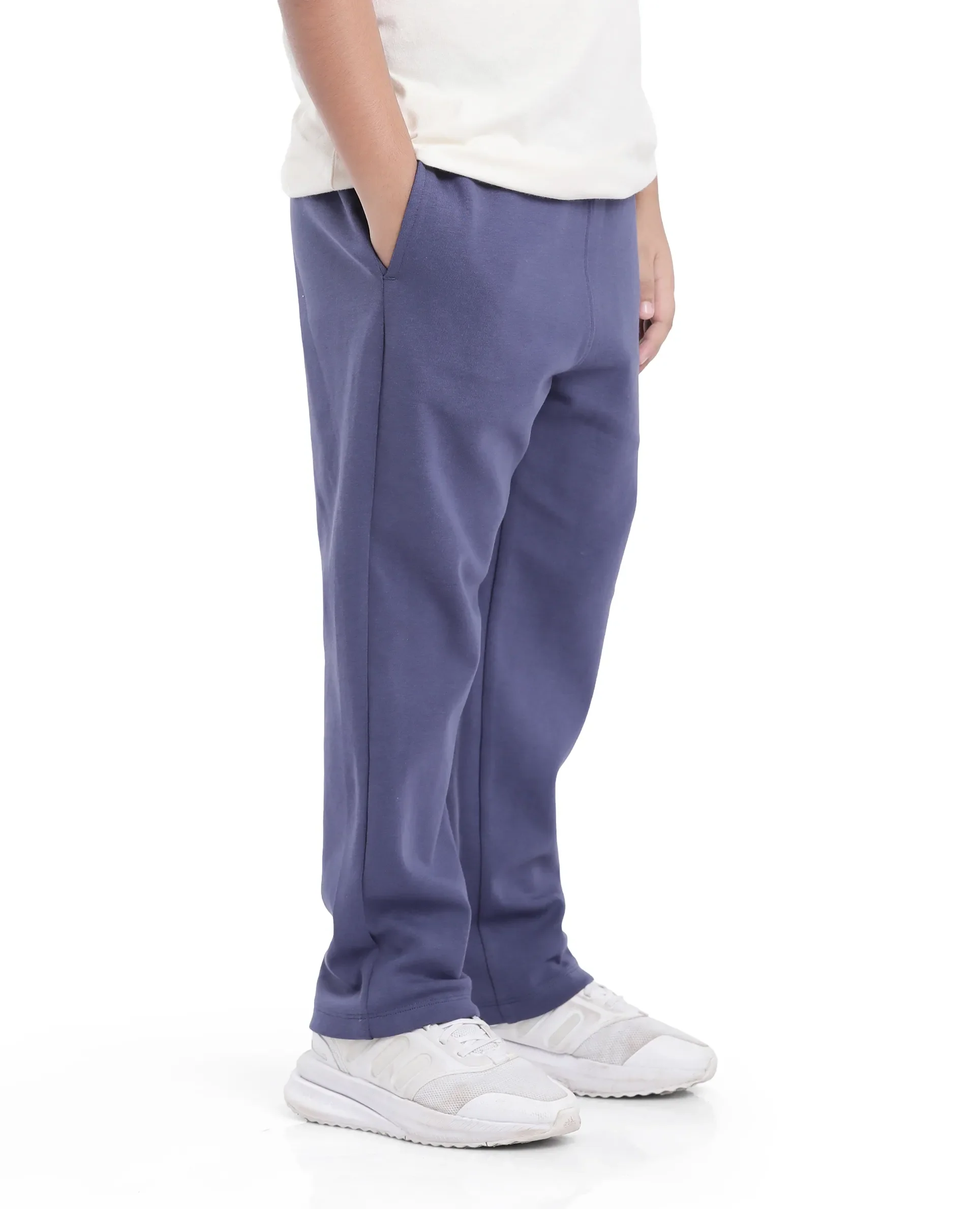 Rare Ones Kids Divo Dusky Purple Cotton Poly Drawstring Solid Trackpant - Image 6