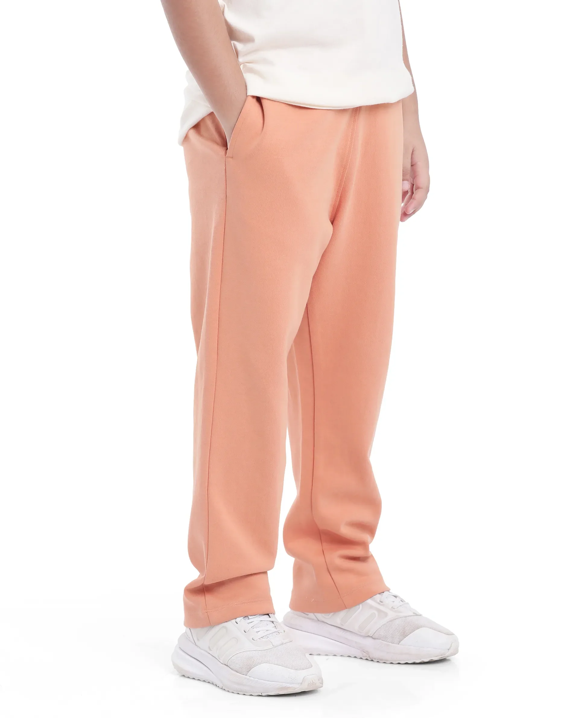 Rare Ones Kids Divo Orange Cotton Poly Drawstring Solid Trackpant - Image 6