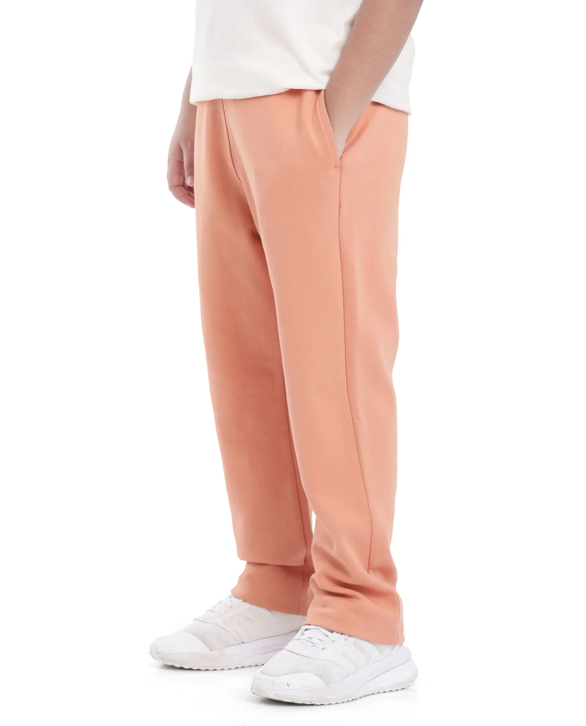 Rare Ones Kids Divo Orange Cotton Poly Drawstring Solid Trackpant - Image 7