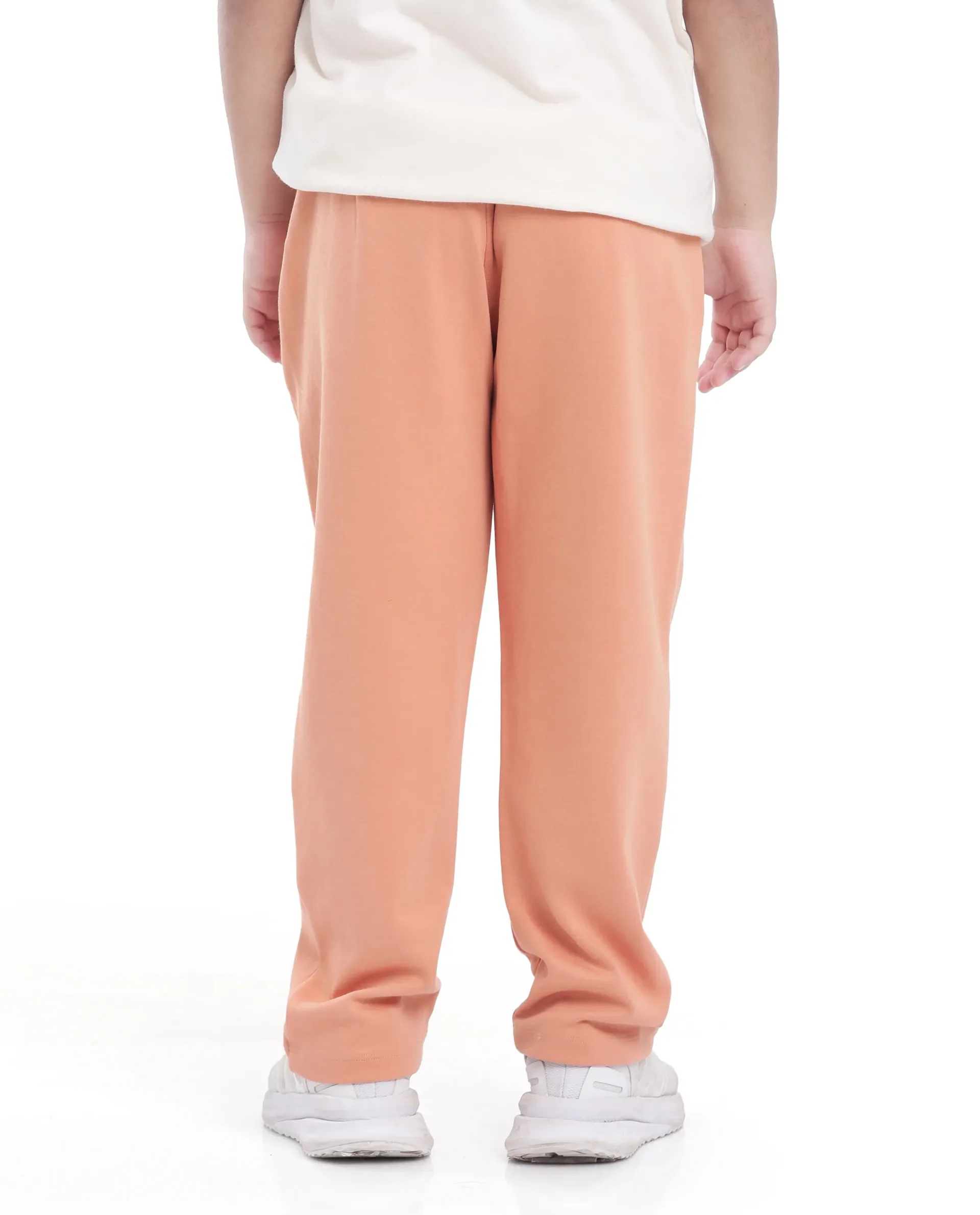 Rare Ones Kids Divo Orange Cotton Poly Drawstring Solid Trackpant - Image 8