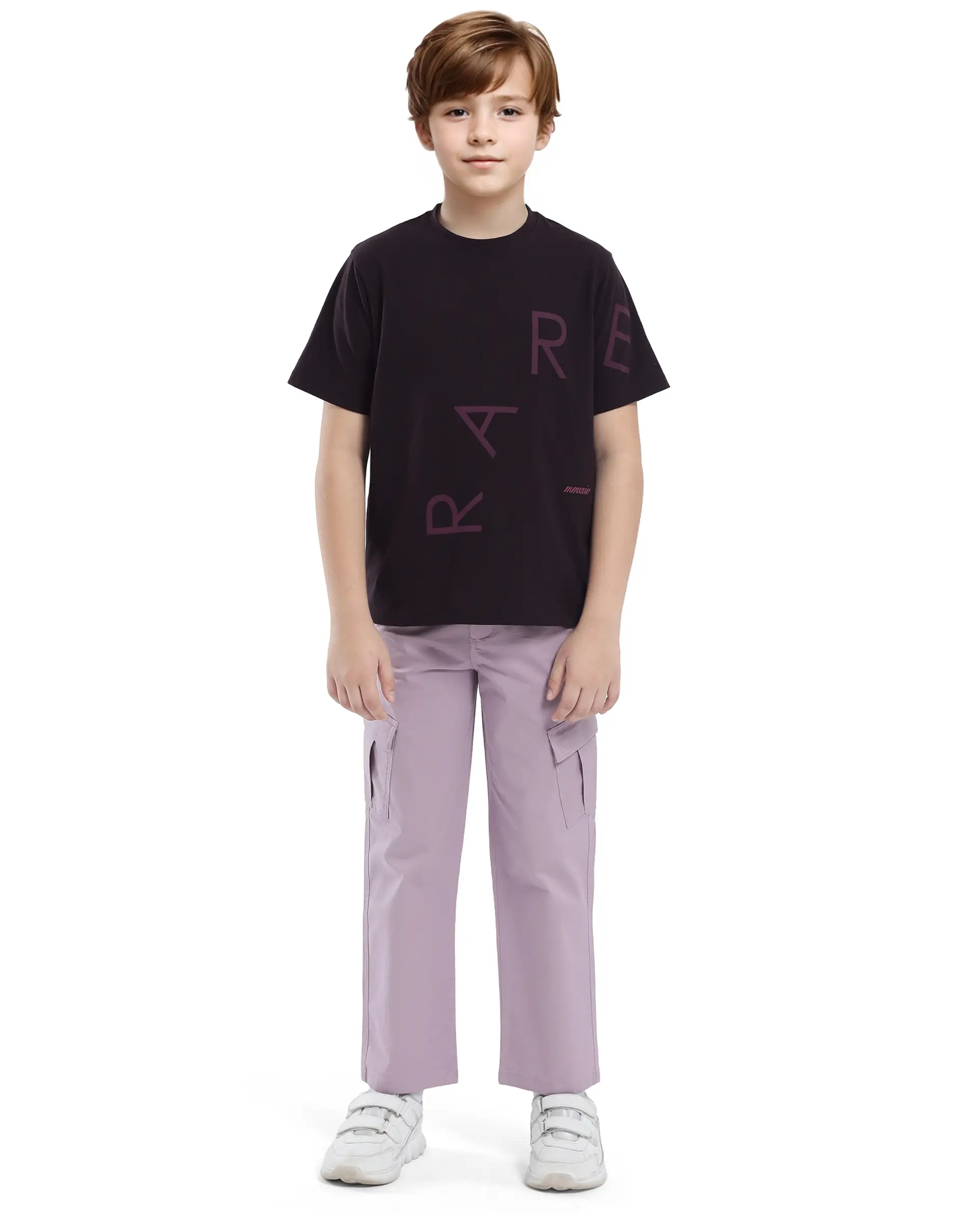 Rare Ones Kids Drax-K Dark Brown Cotton Blend Half Sleeve Slip-On Printed Regular Fit T-Shirt - Image 2