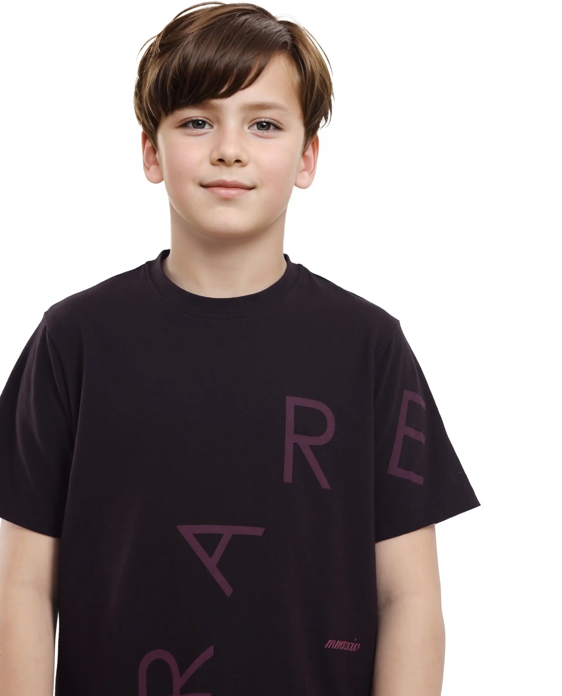 Rare Ones Kids Drax-K Dark Brown Cotton Blend Half Sleeve Slip-On Printed Regular Fit T-Shirt - Image 3