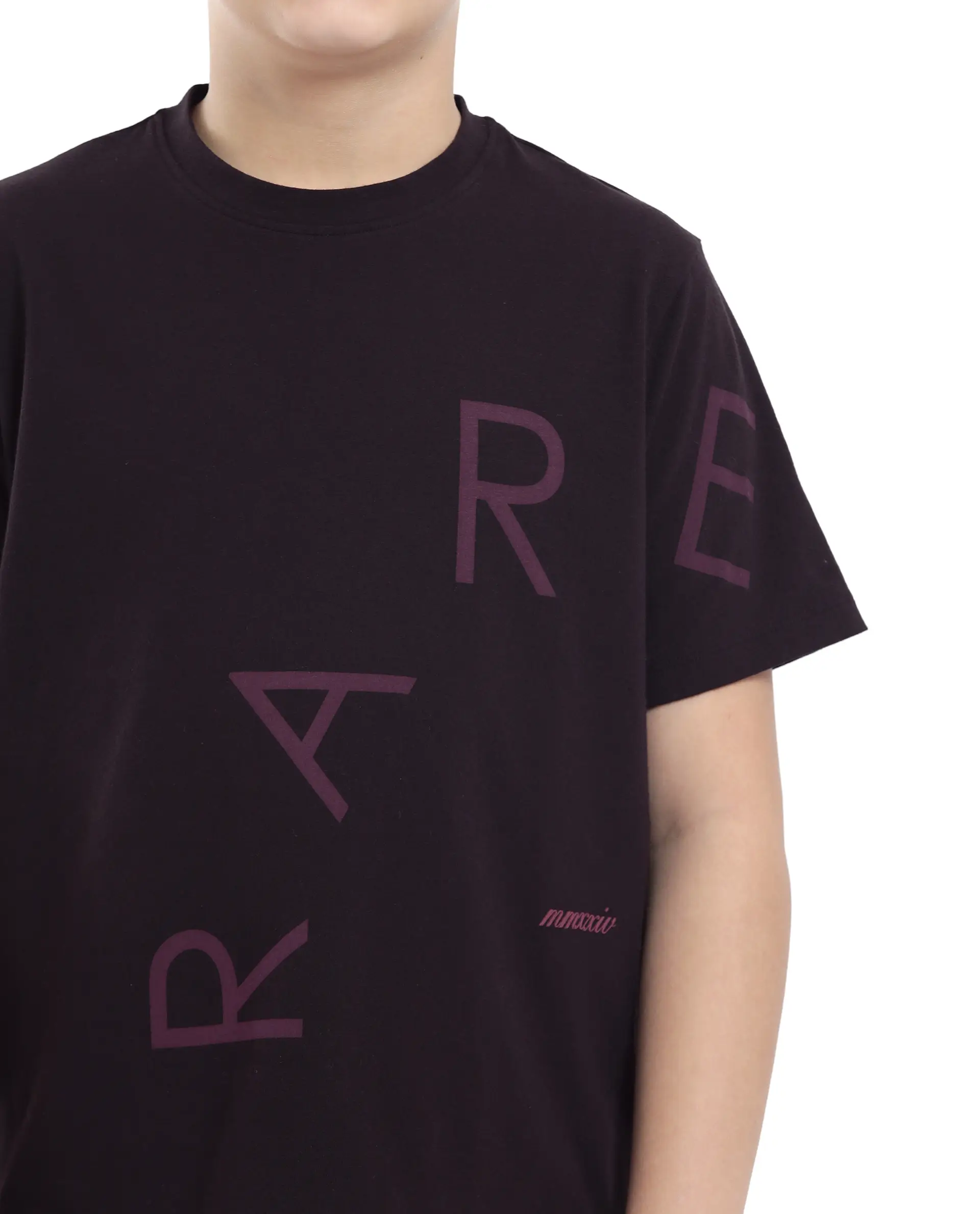 Rare Ones Kids Drax-K Dark Brown Cotton Blend Half Sleeve Slip-On Printed Regular Fit T-Shirt - Image 4