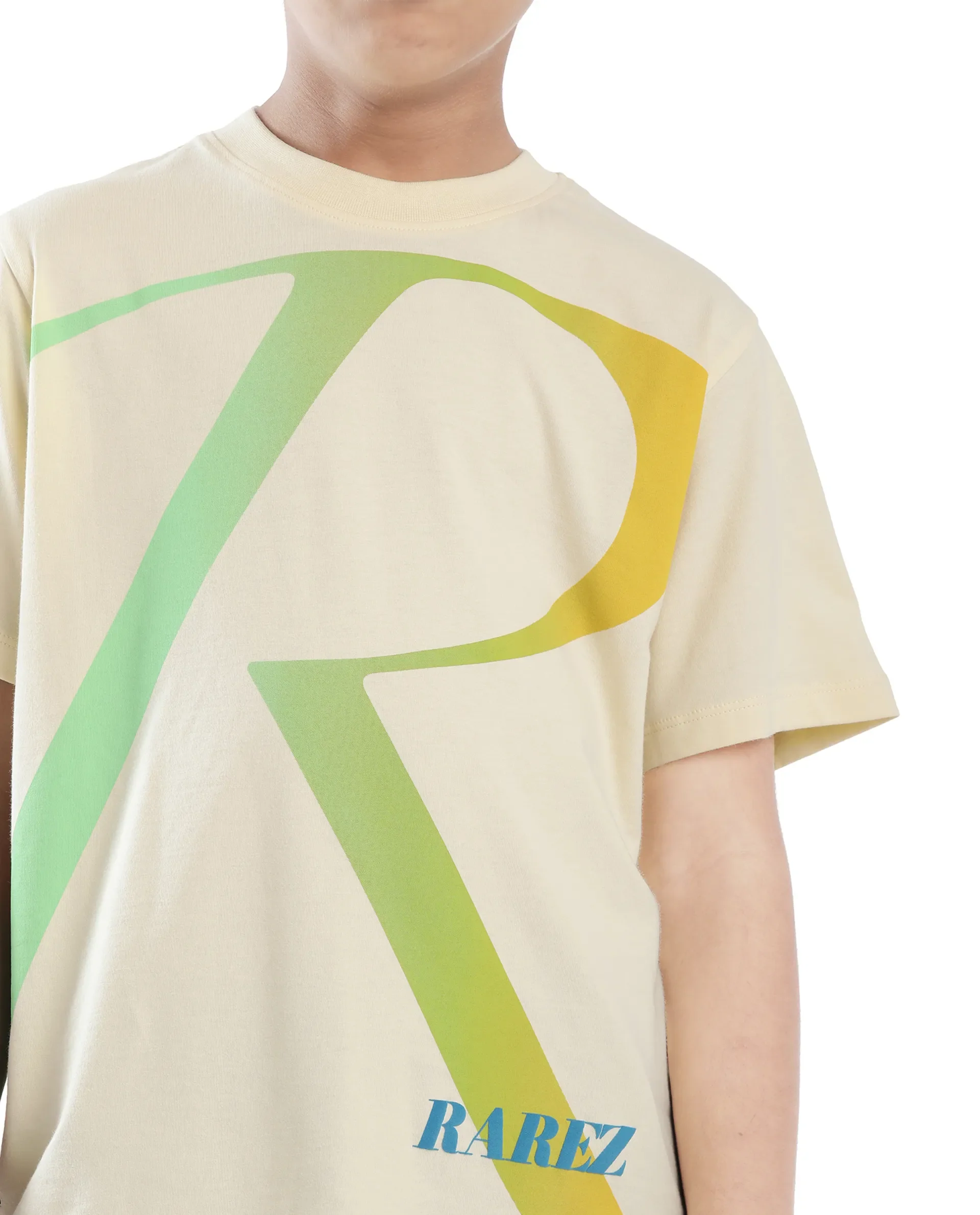 Rare Ones Kids Elzo-K Light Yellow Cotton Half Sleeve Graphic Printed Slip-On Closure Regular Fit T-Shirt - Image 5