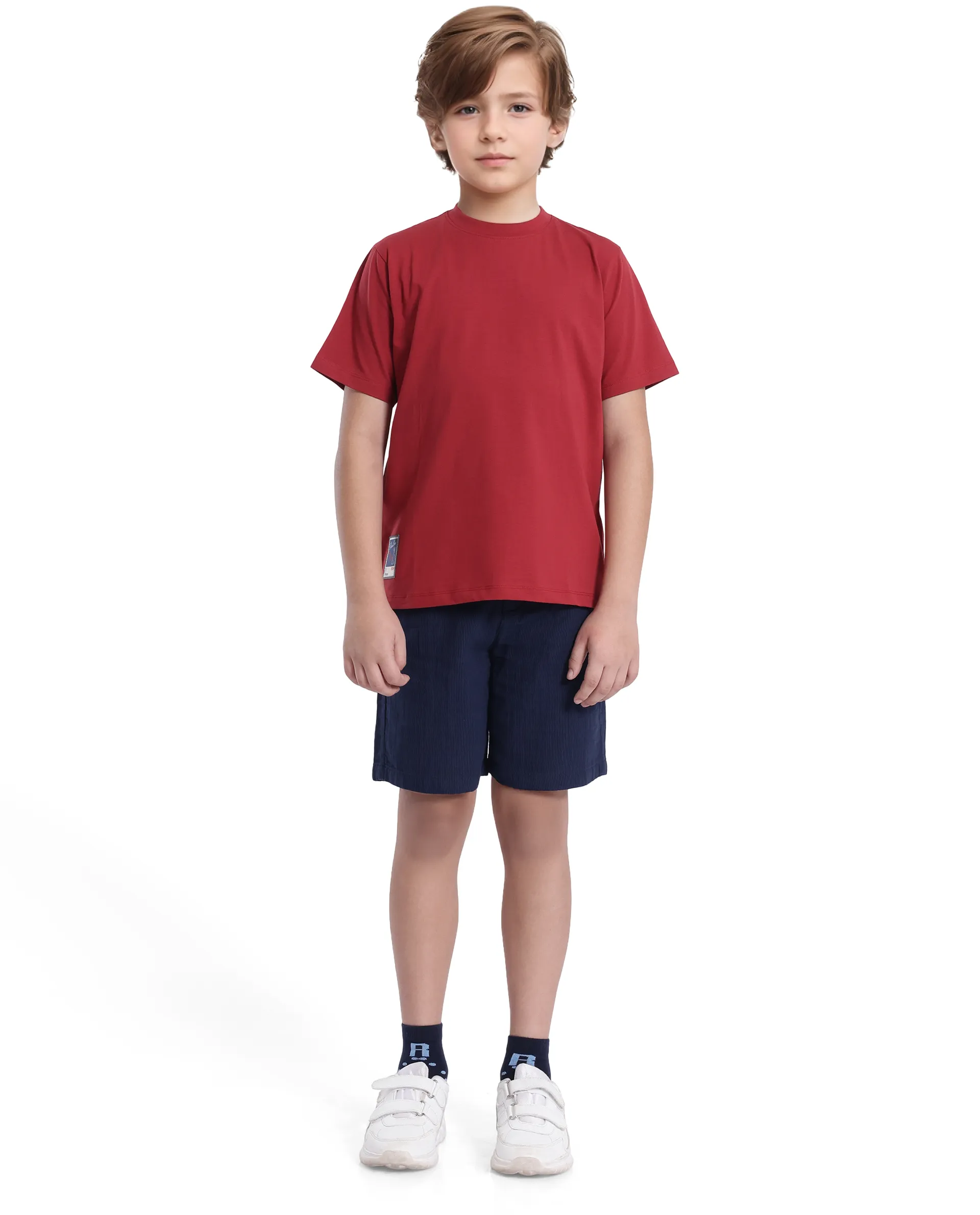 Rare Ones Kids Fury Red Cotton Blend Short Sleeve Crew Neck Printed T-Shirt - Image 3