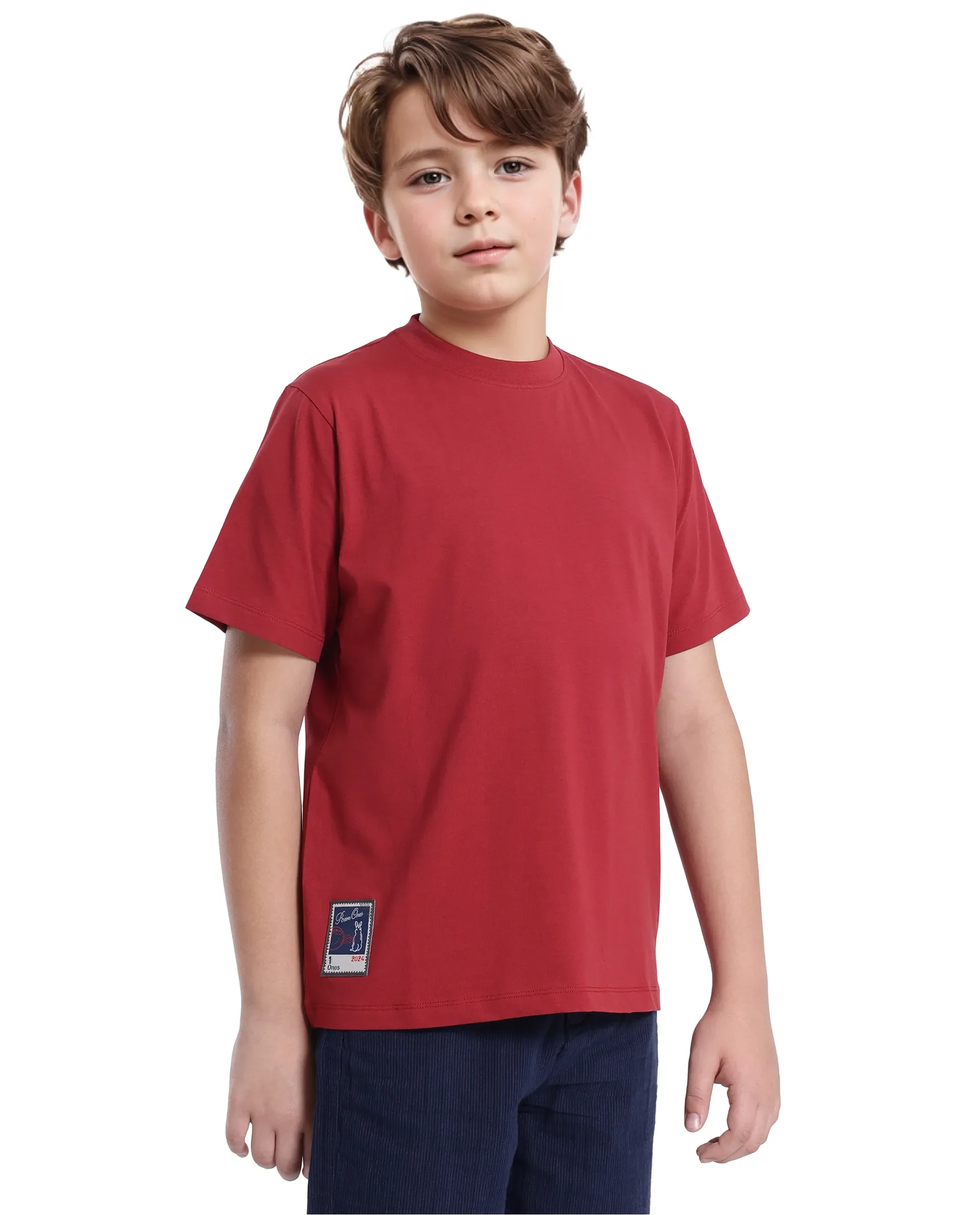 Rare Ones Kids Fury Red Cotton Blend Short Sleeve Crew Neck Printed T-Shirt - Image 6