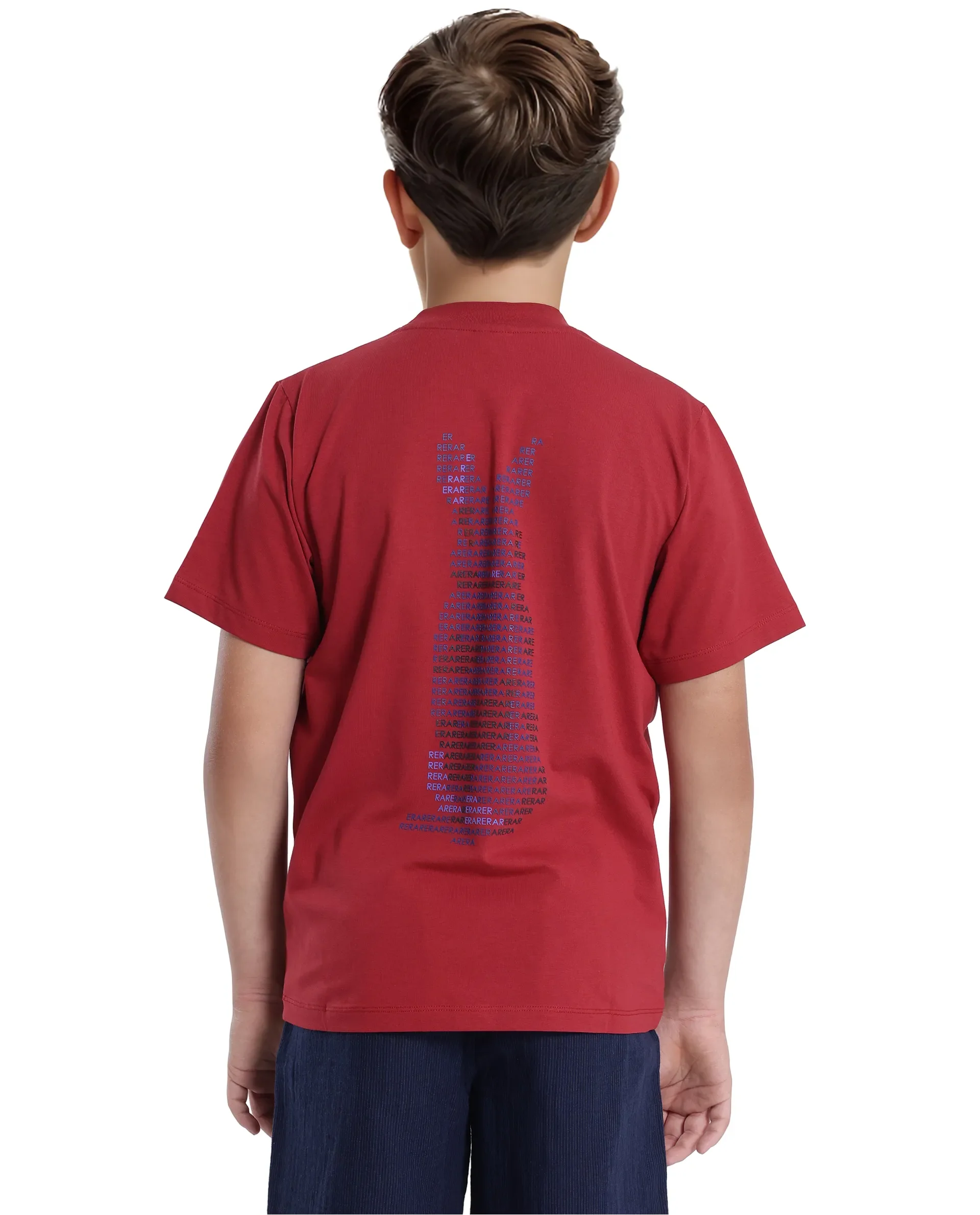 Rare Ones Kids Fury Red Cotton Blend Short Sleeve Crew Neck Printed T-Shirt - Image 8