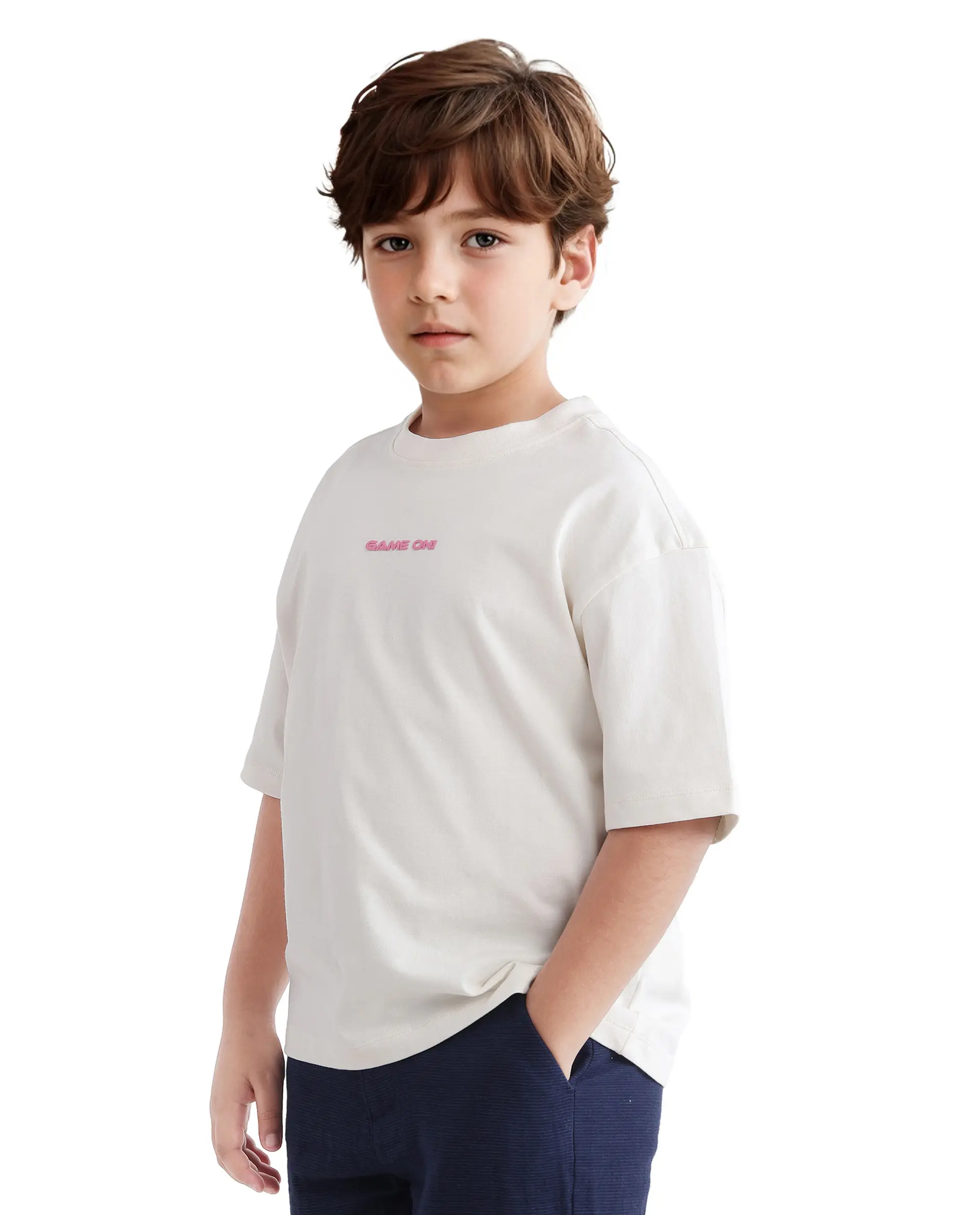Rare Ones Kids Gamo White Cotton Short Sleeve Crew Neck Print T-Shirt - Image 7