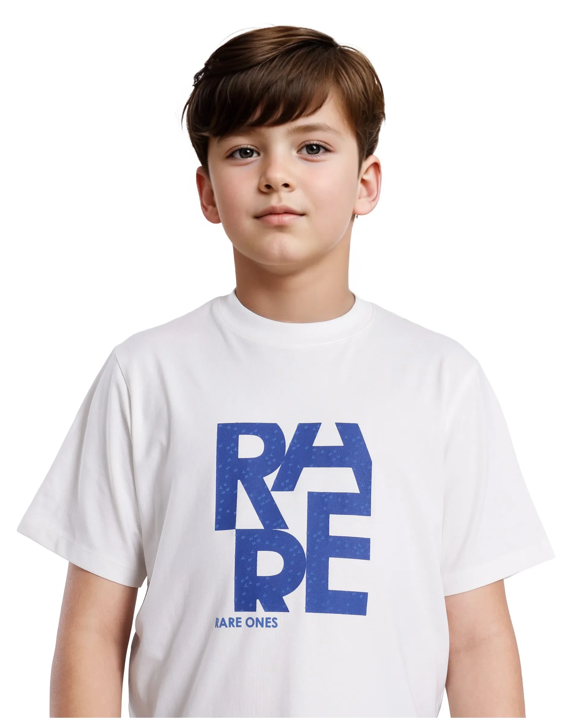 Rare Ones Kids Gelo Off White Cotton Blend Short Sleeve Crew Neck Printed Regular T-Shirt - Image 3