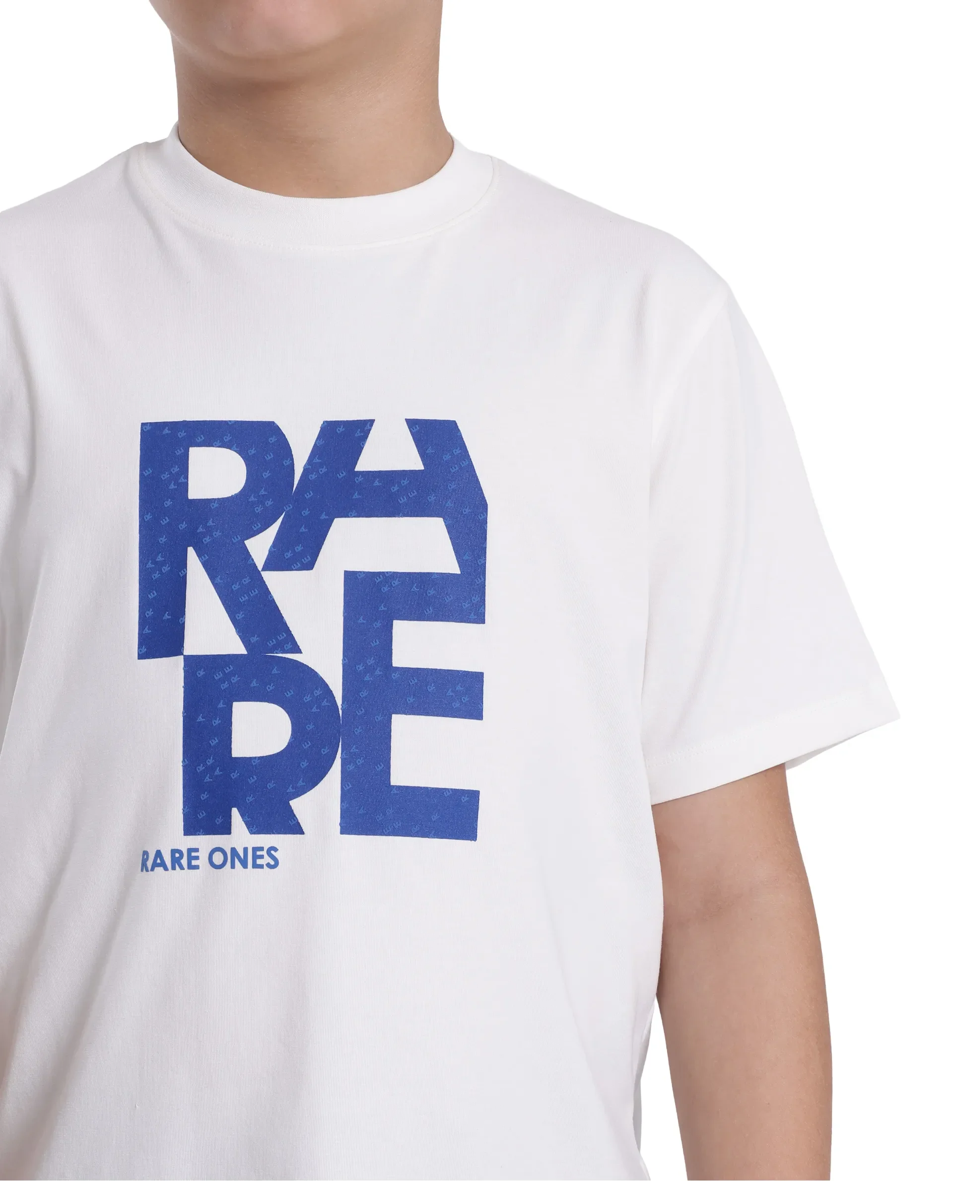 Rare Ones Kids Gelo Off White Cotton Blend Short Sleeve Crew Neck Printed Regular T-Shirt - Image 4