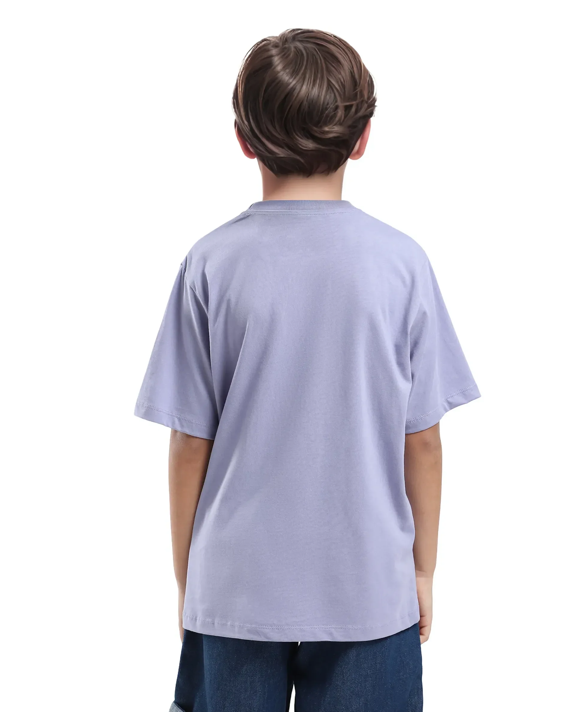 Rare Ones Kids Hype Purple Cotton Half Sleeve Graphic Print Slip-On Closure Regular Fit T-Shirt - Image 7